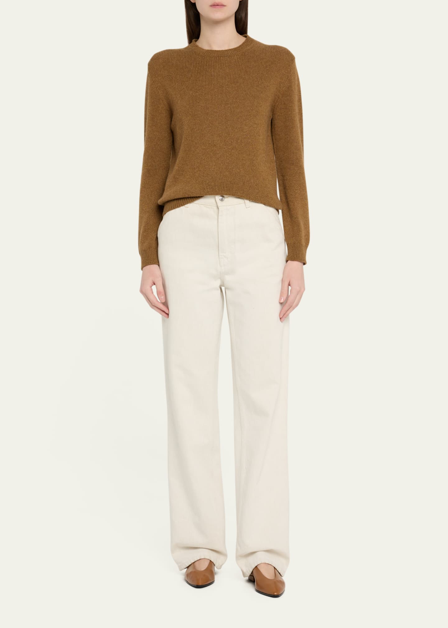 Loro Piana Fobello V-Neck GG 8 Baby Cashmere Sweater Image 2 of 5