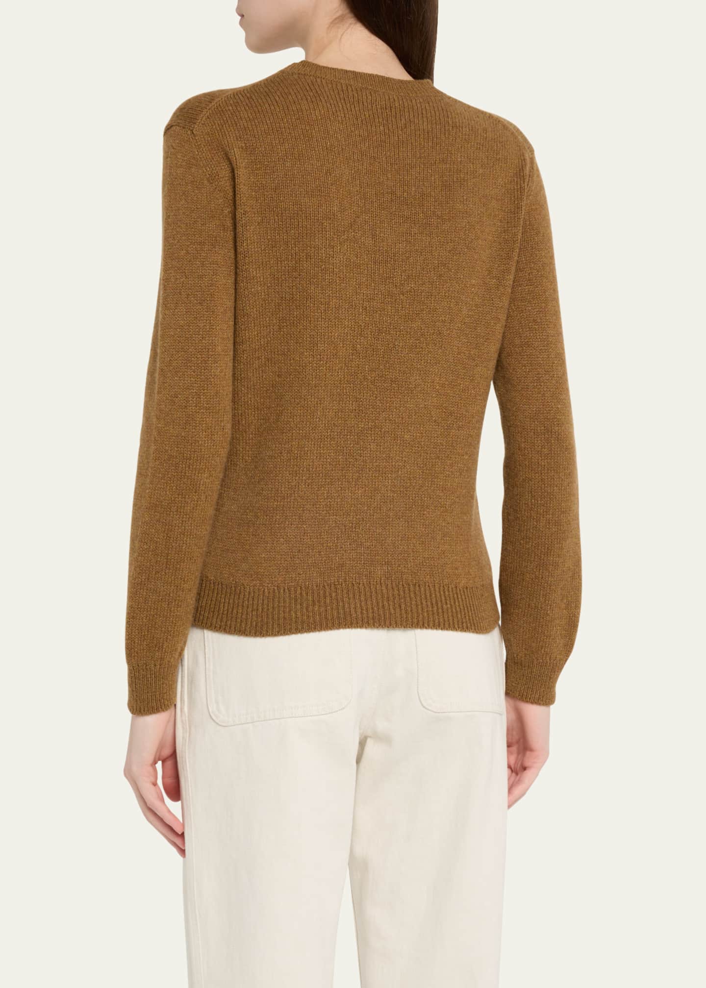Loro Piana Fobello V-Neck GG 8 Baby Cashmere Sweater Image 3 of 5