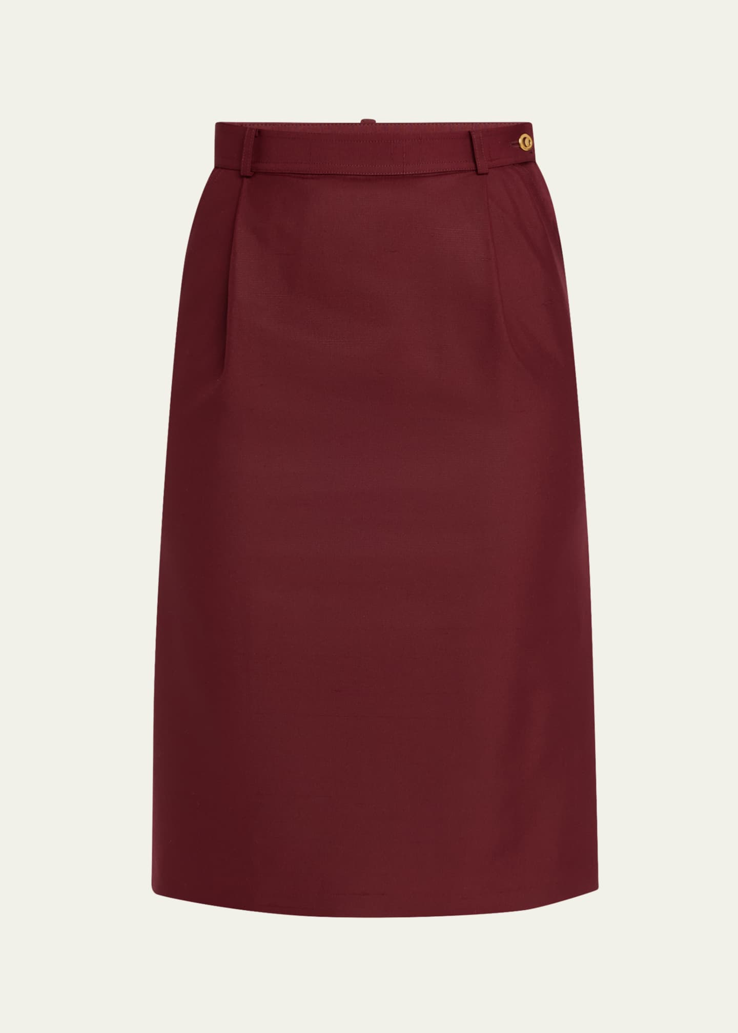 Loro Piana Lizzy Pleated Silk Skirt Image 1 of 5