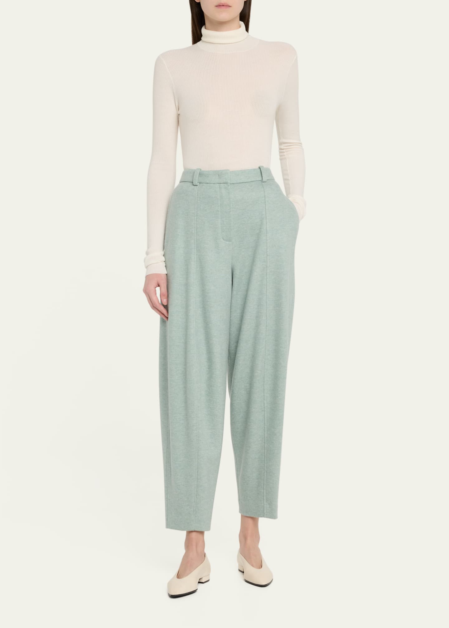 Loro Piana Dan Tapered Cashmere Trousers Image 2 of 5