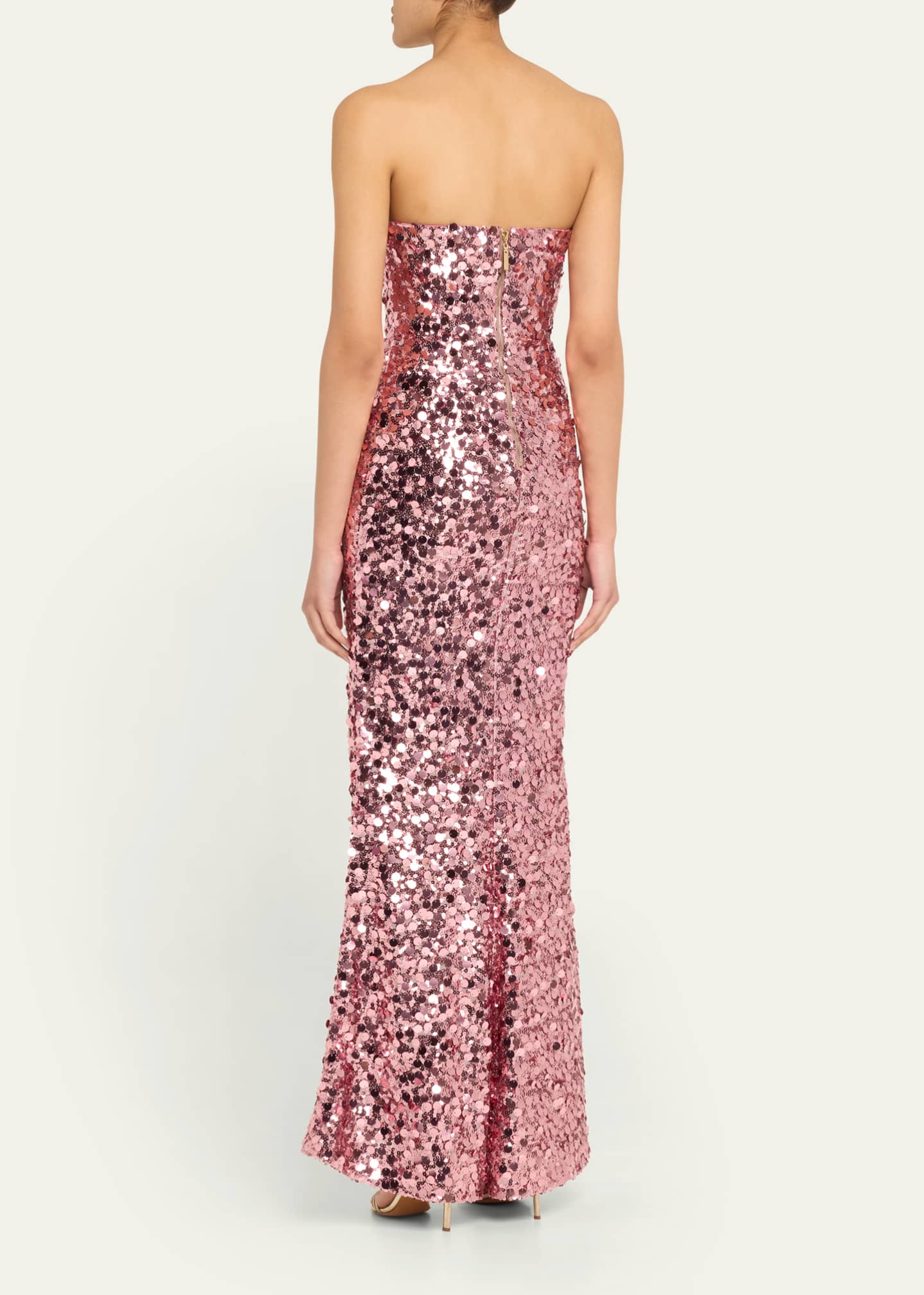 Bronx and Banco Farah Strapless Sequin Column Gown Image 3 of 5