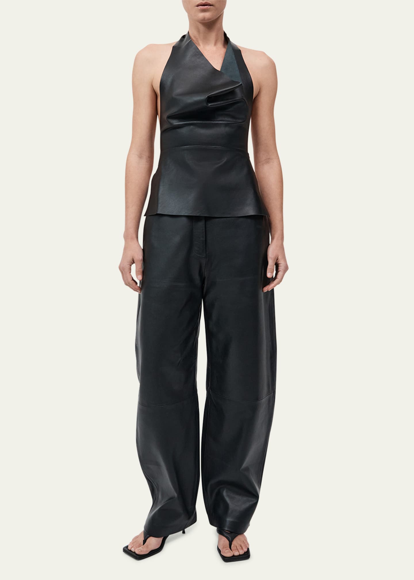 St. Agni Leather Tie Top Image 2 of 5