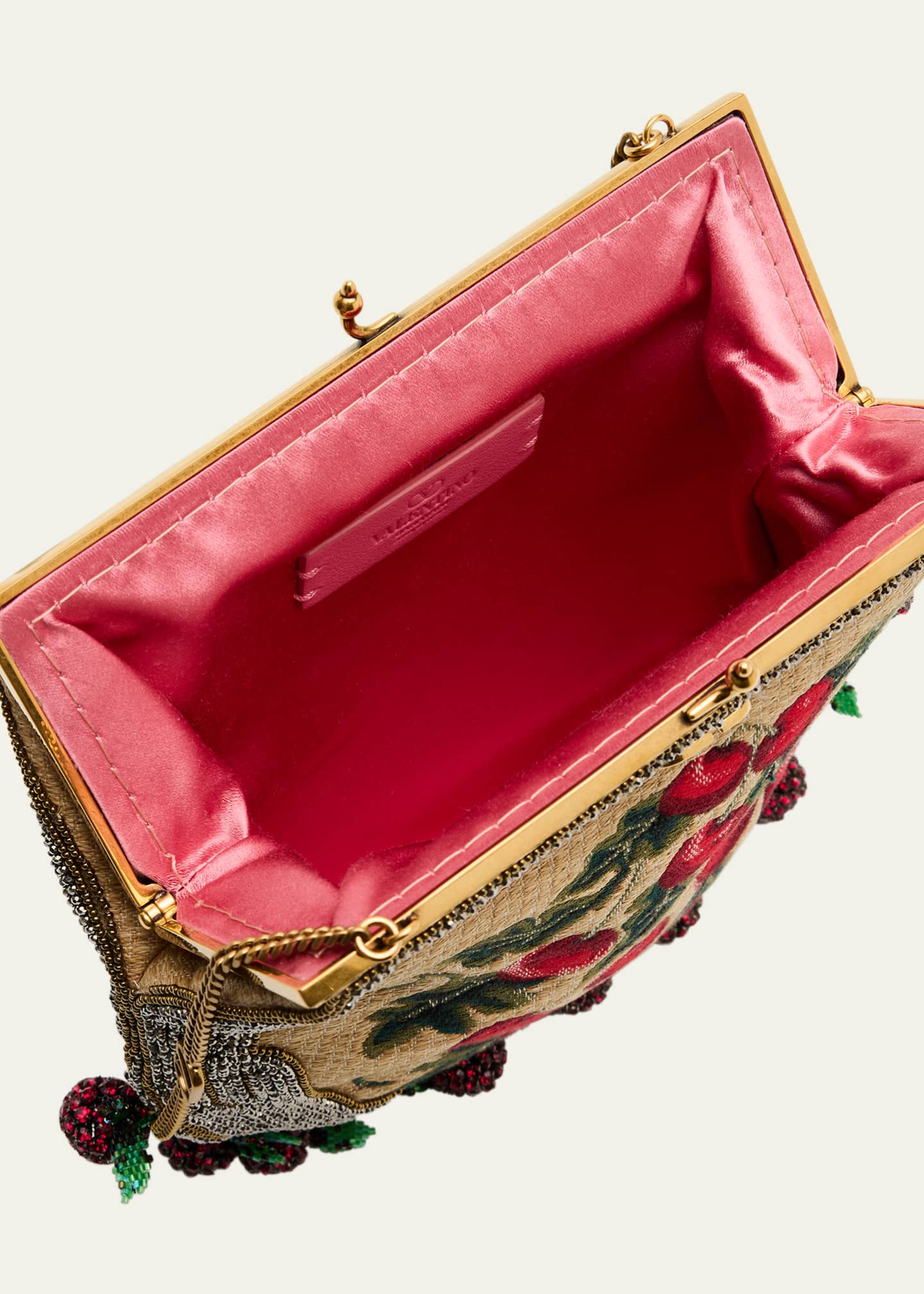 Valentino Garavani Nellcote Fairytales Raffia Cherry