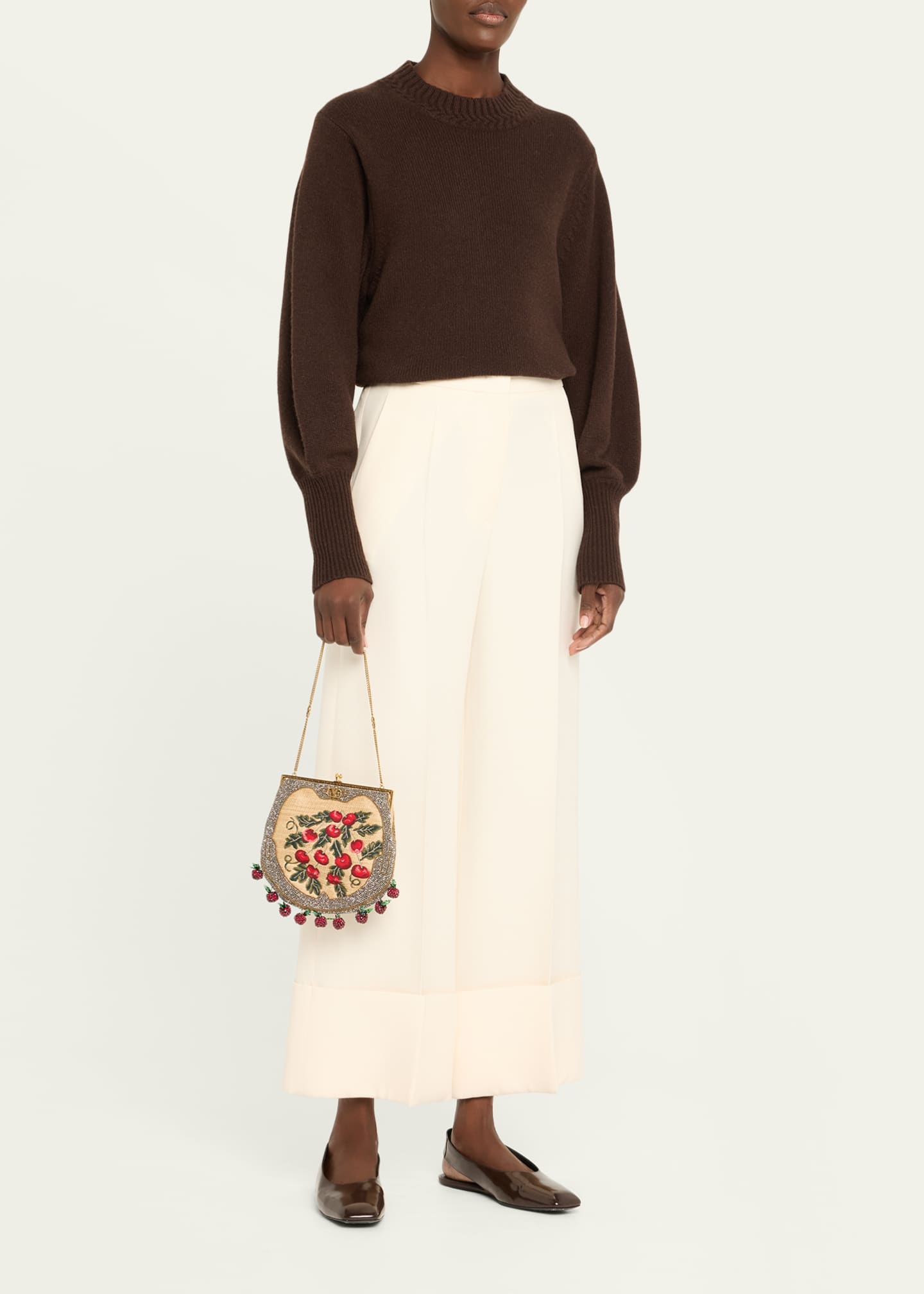 Valentino Garavani Nellcote Fairytales Raffia Cherry