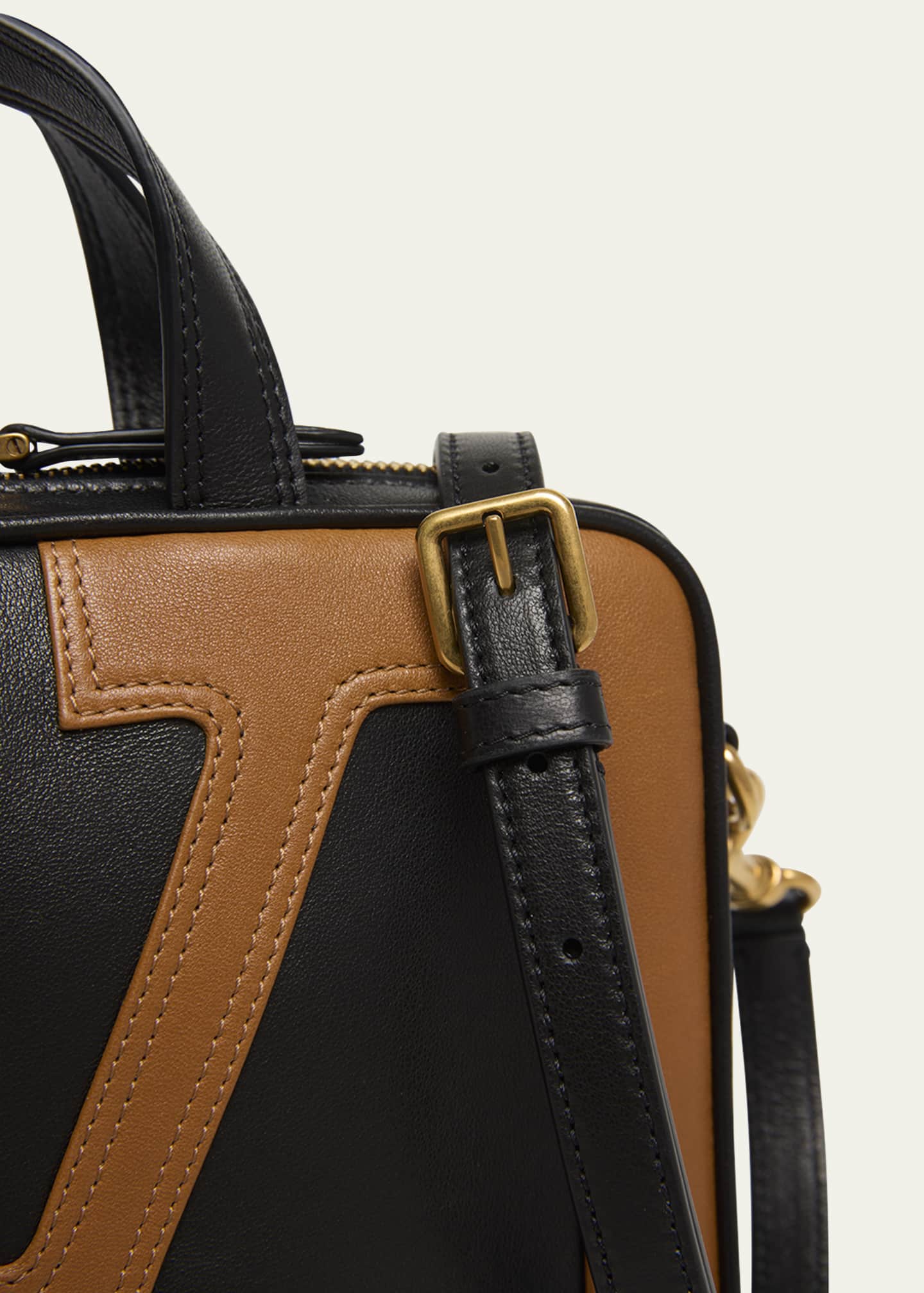 Valentino Garavani Viva Superstar Small VLOGO Leather Duffle Top
