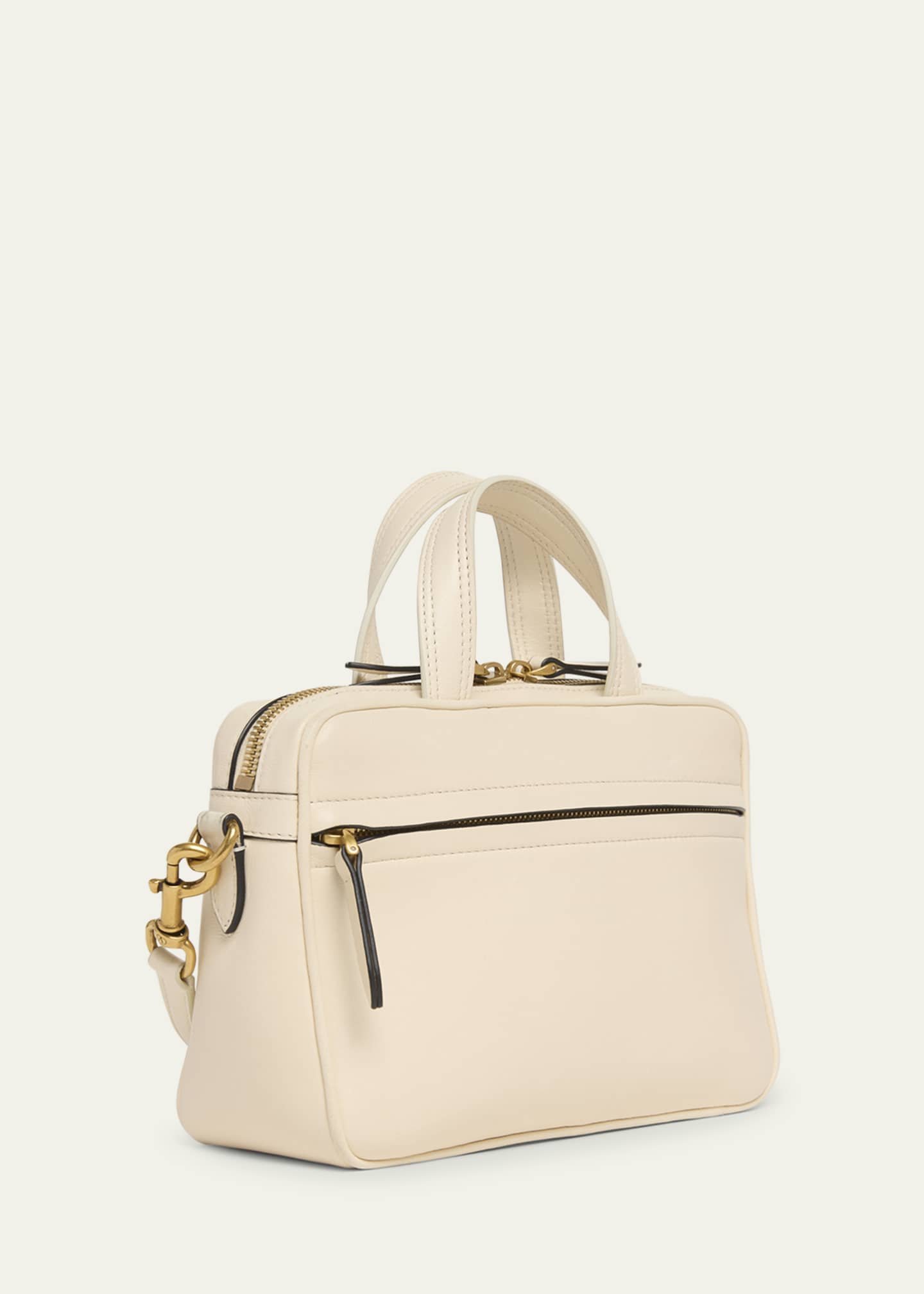 Valentino Garavani Viva Superstar Small VLOGO Leather Duffle Top-Handle Bag Image 2 of 3