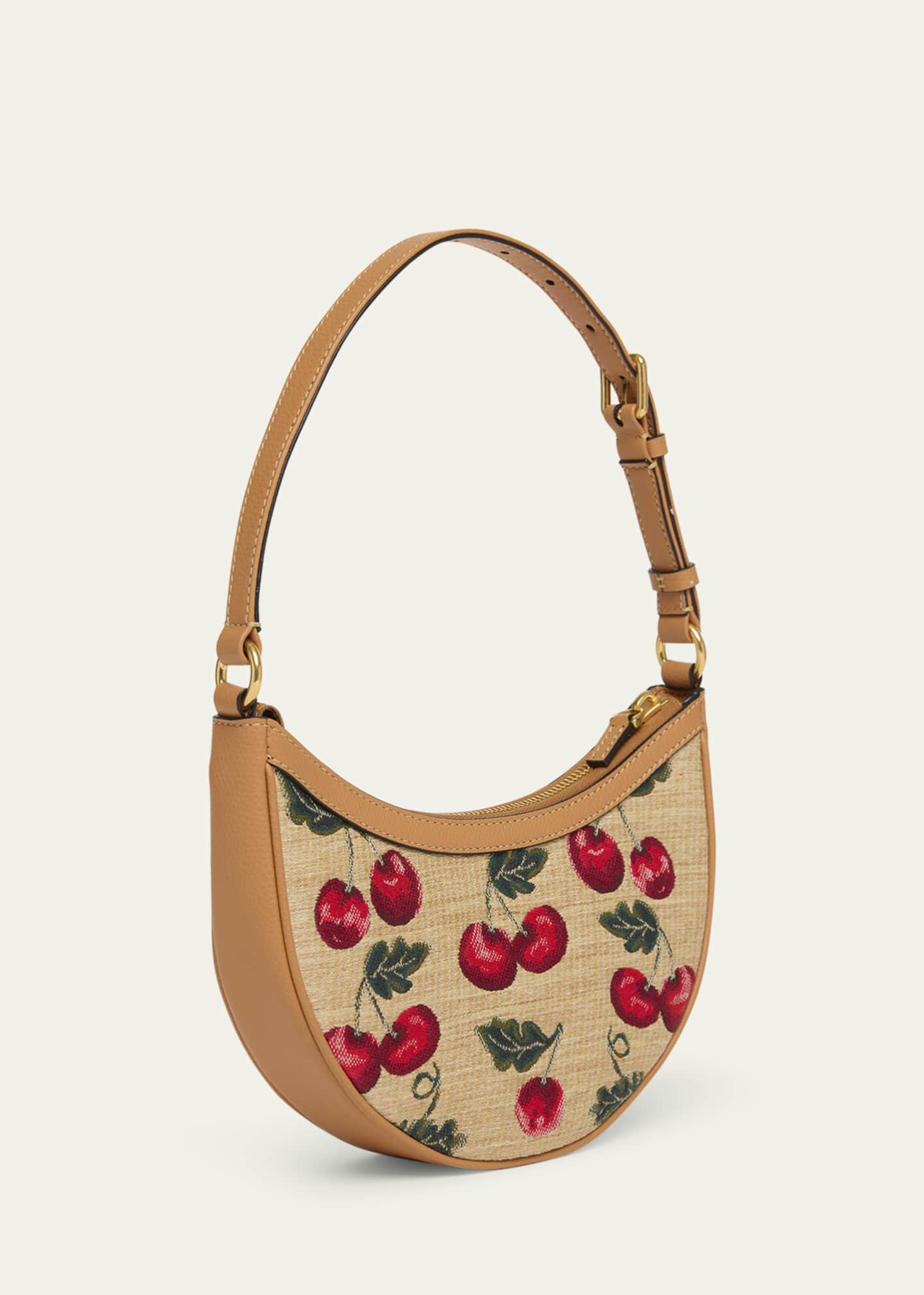 Valentino Garavani VLOGO Signature Mini Cherries Jacquard Shoulder Bag Image 3 of 5