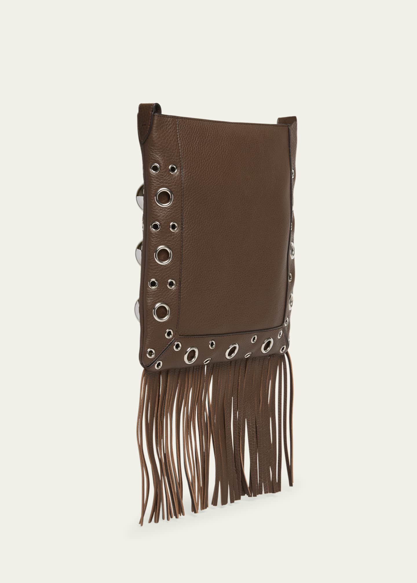 Valentino Garavani Nellcote Fringe Studded Leather Crossbody Bag Image 3 of 5