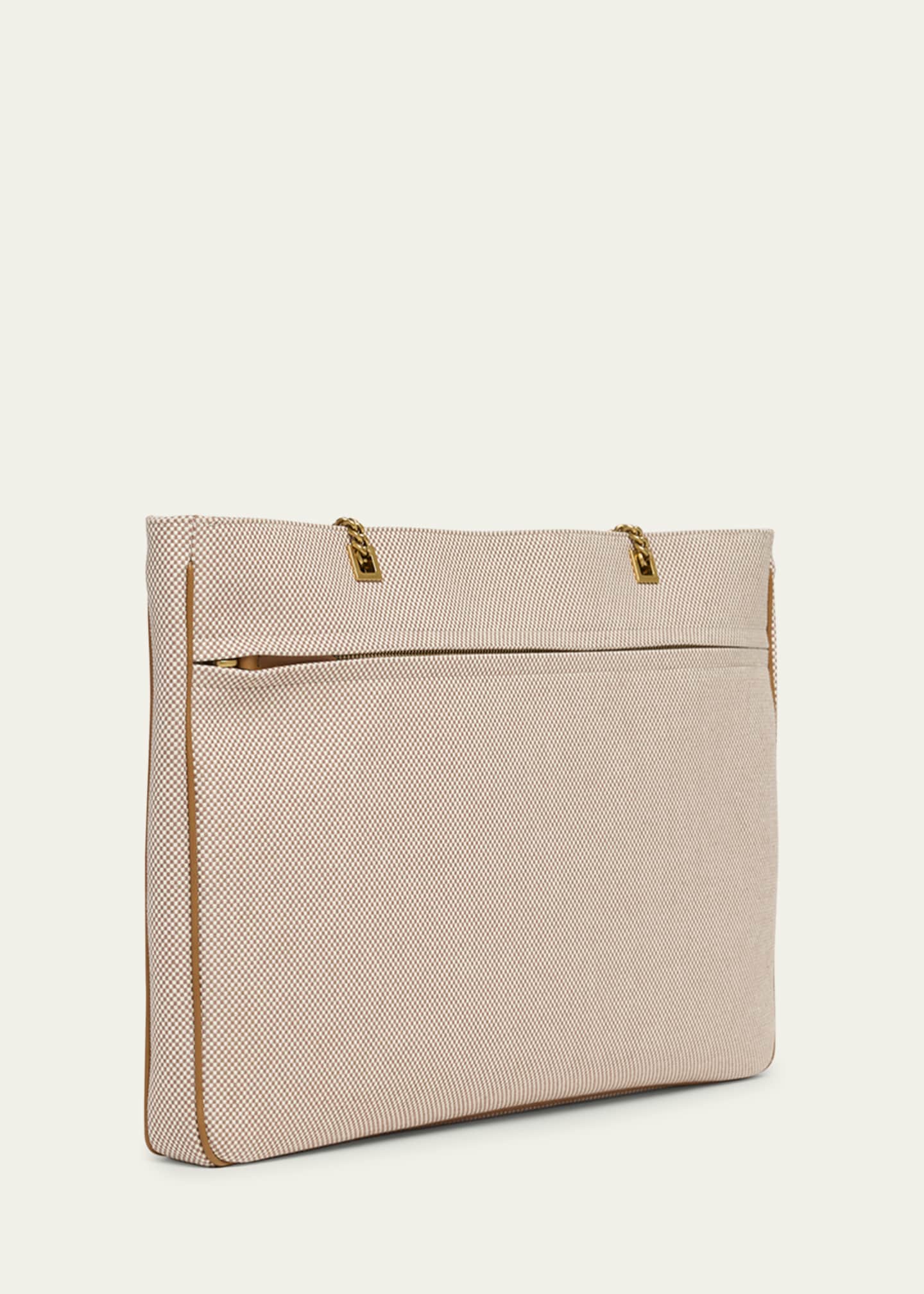 Valentino Garavani Viva Superstar Large VLOGO Canvas Tote Bag Image 3 of 5