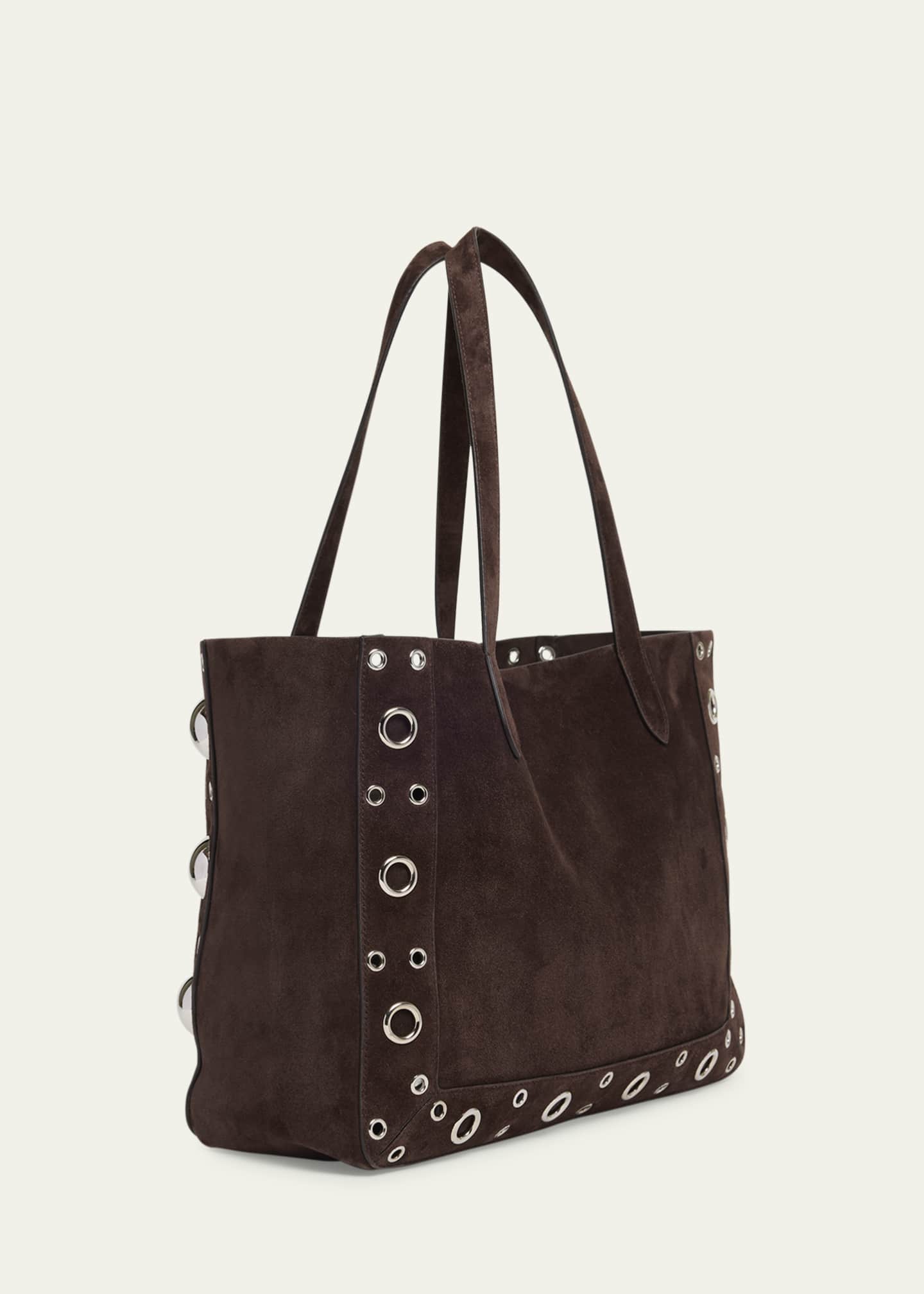 Valentino Garavani Nellcote Studded Suede Tote Bag Image 3 of 5