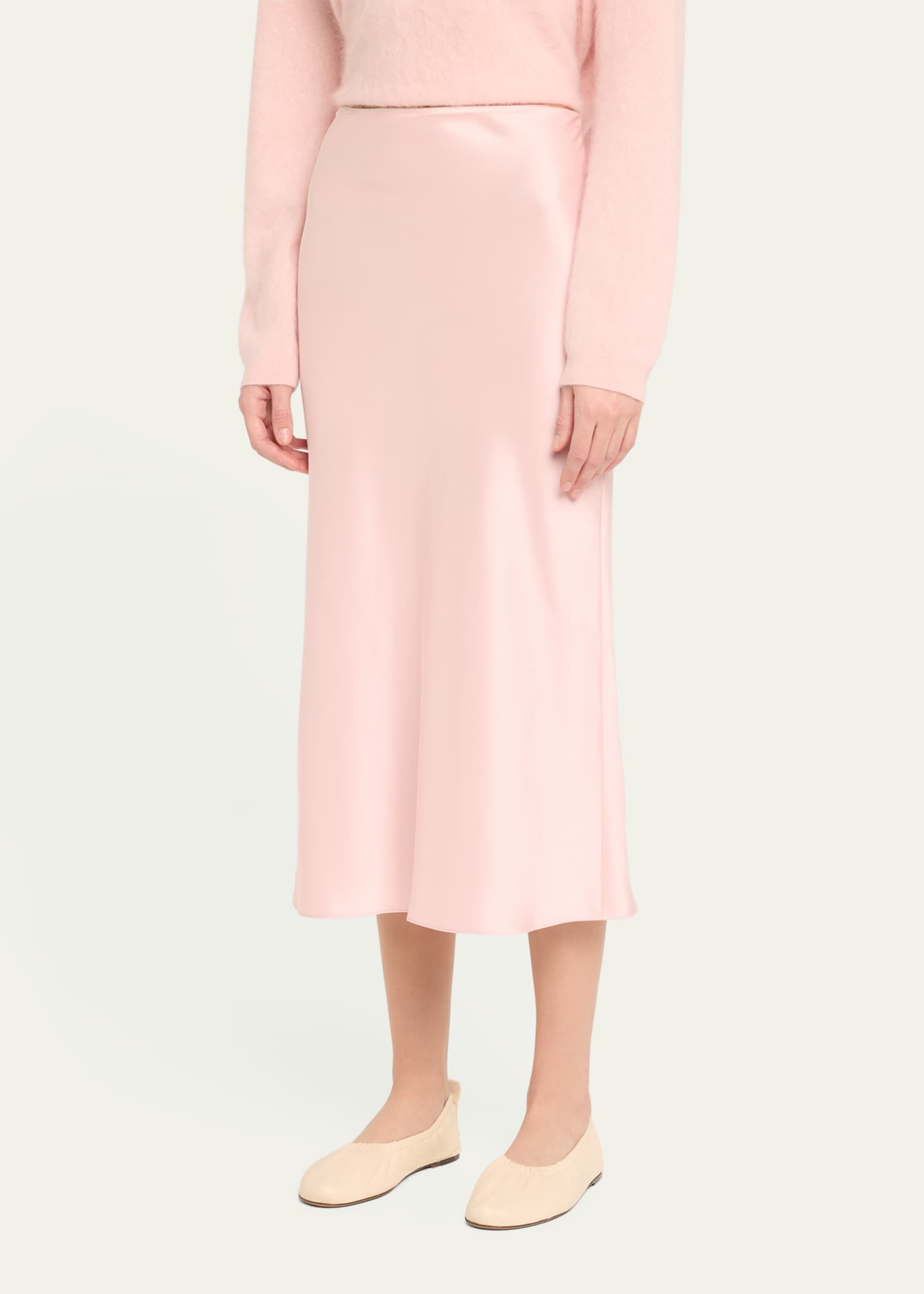 Alice + Olivia Maeve Mid-Length Slip Skirt Image 4 of 5
