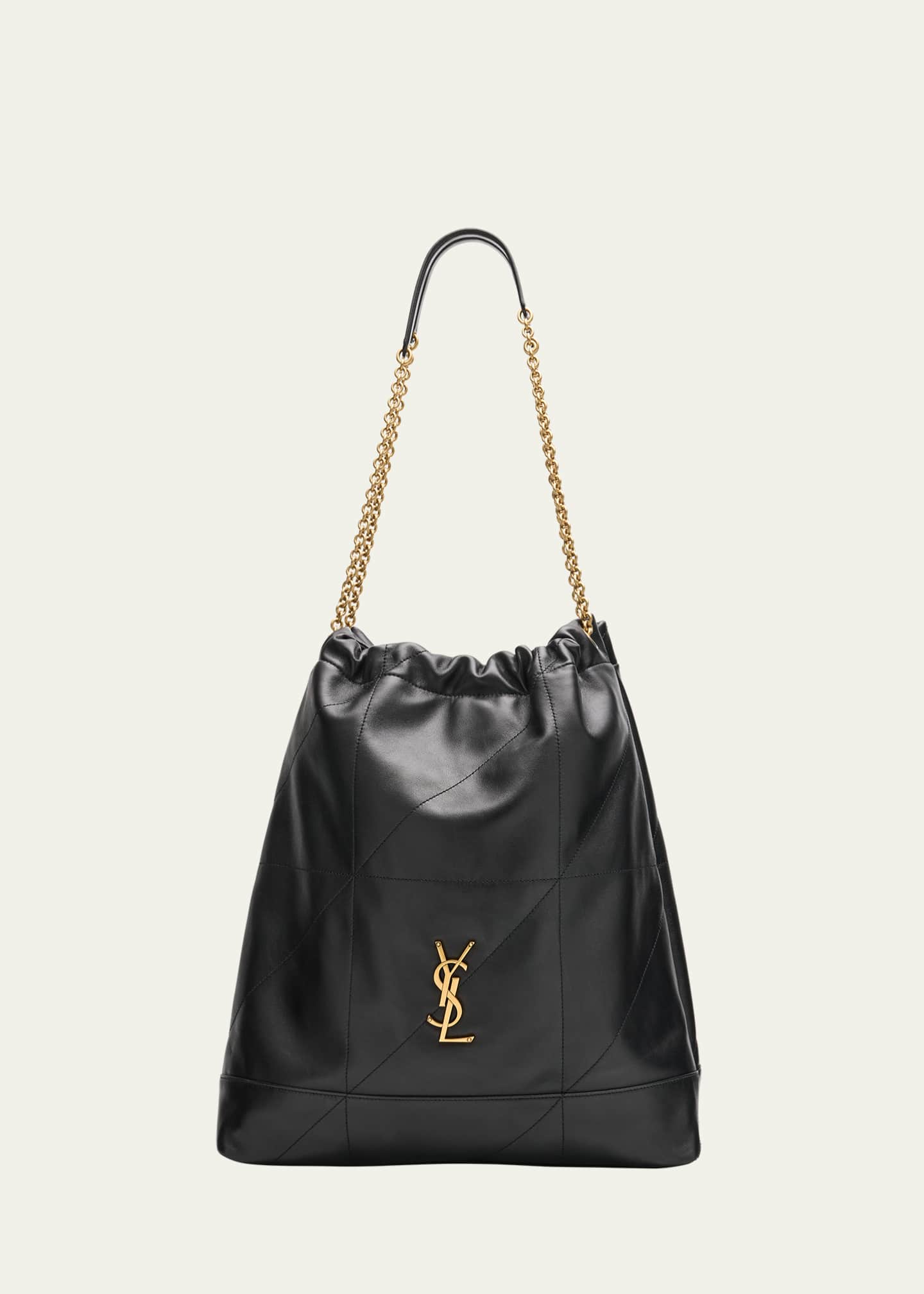 Saint Laurent Jamie Large Pochon YSL Shoulder Bag in Quilted Lambskin Leather Image 1 of 4