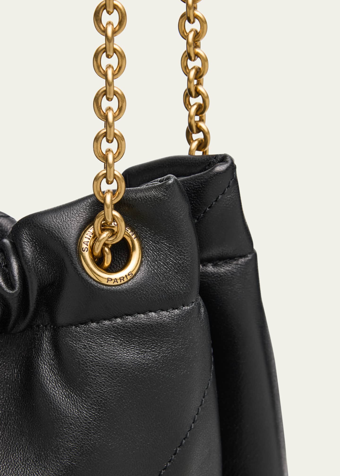 Saint Laurent Jamie Large Pochon YSL Shoulder Bag in Quilted Lambskin Leather Image 4 of 4