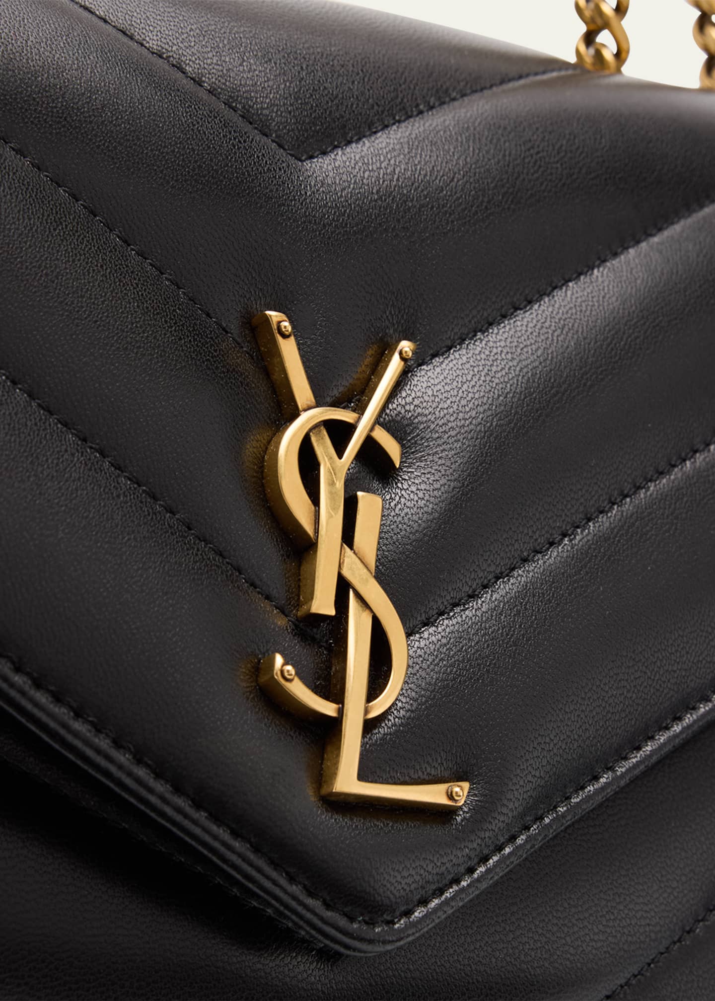 【関税＆送料込み】Saint Laurent Lou Lou Shoulder Bag SAINT LAURENT Loulou medium quilted leather shoulder bag