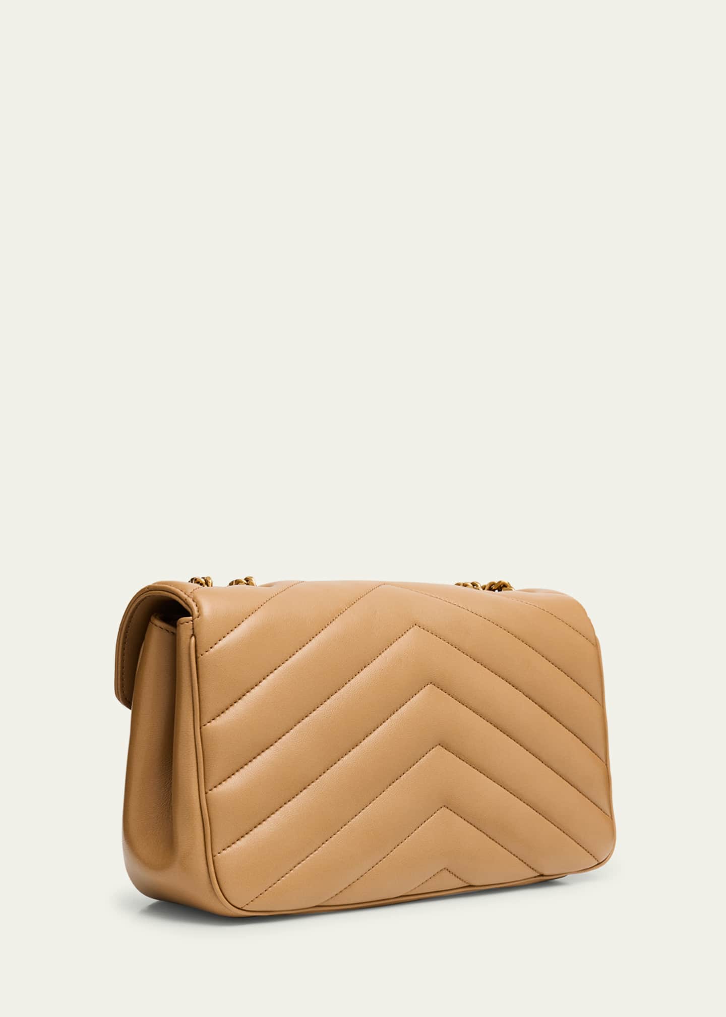 【関税・送料込】Saint Laurent LOULOU MEDIUM マトラッセ 白 Saint Laurent Loulou Medium YSL Chain Shoulder Bag in