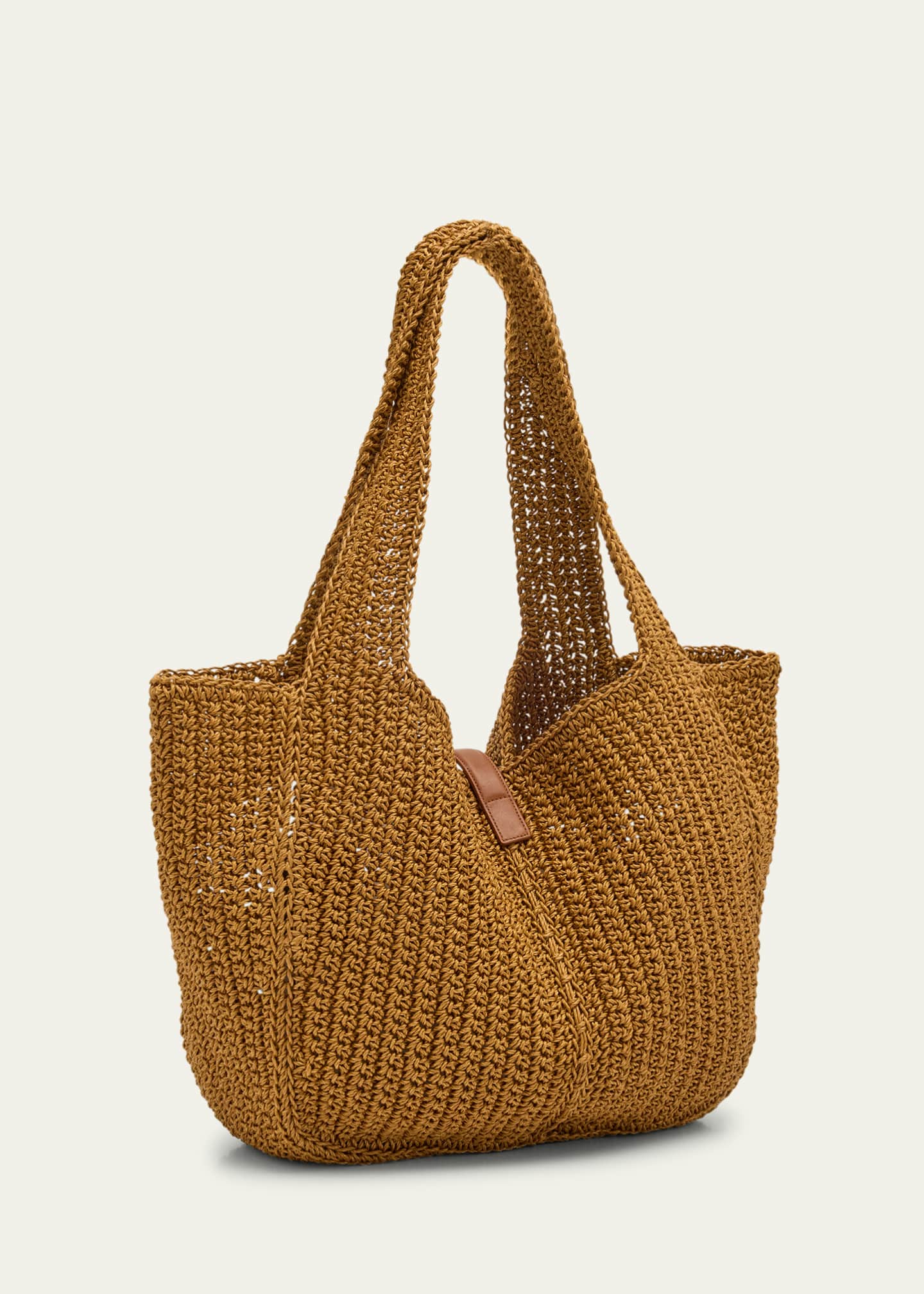 Saint Laurent Bea YSL Tote Bag in Cord and Leather Image 3 of 6