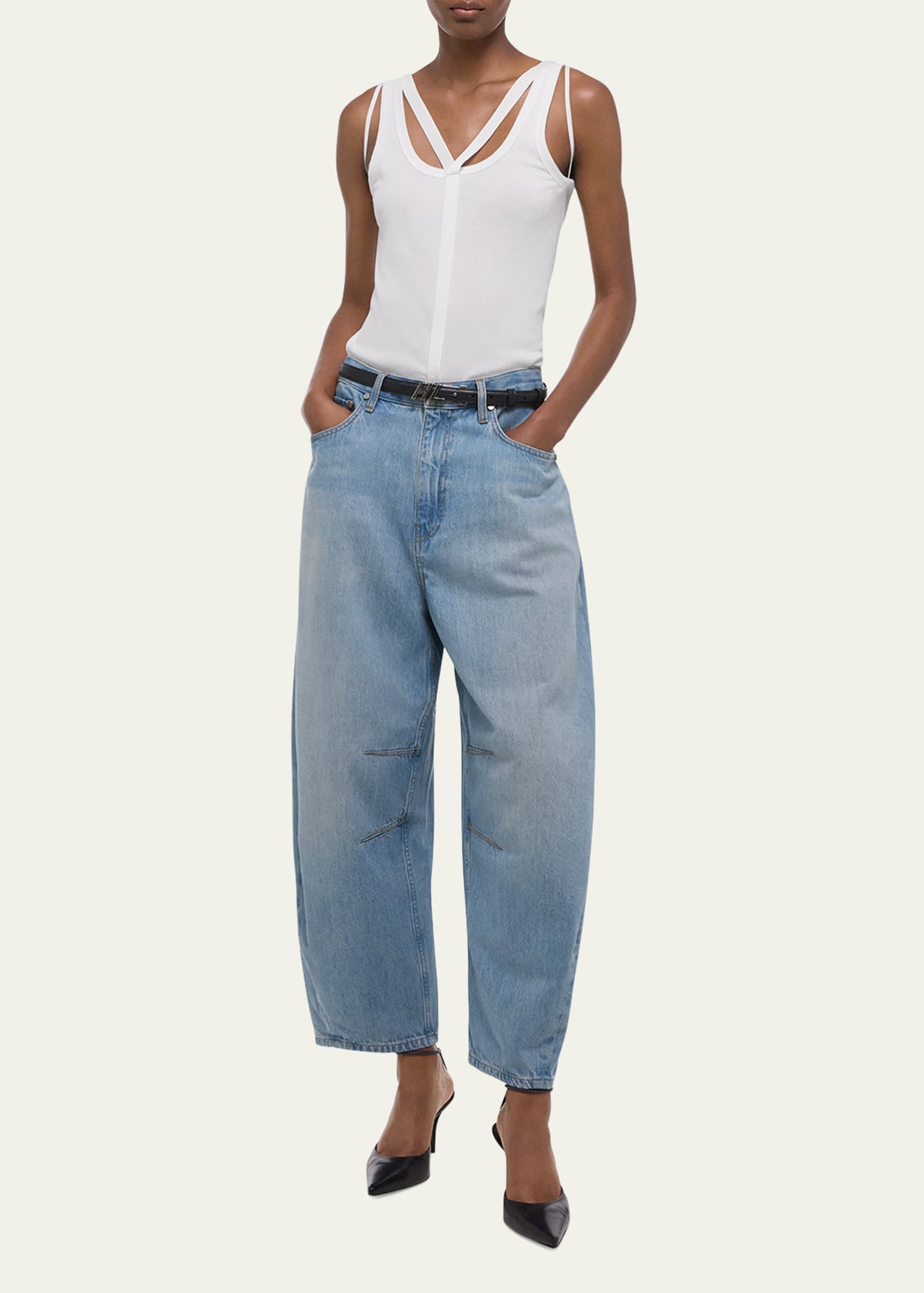 Helmut Lang Cocoon Ankle Jeans Image 2 of 4