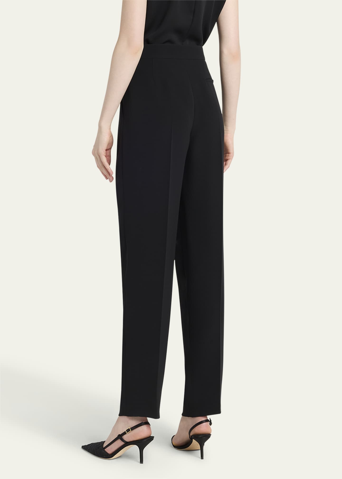 Giorgio Armani Pleated Silk Trousers Image 3 of 5