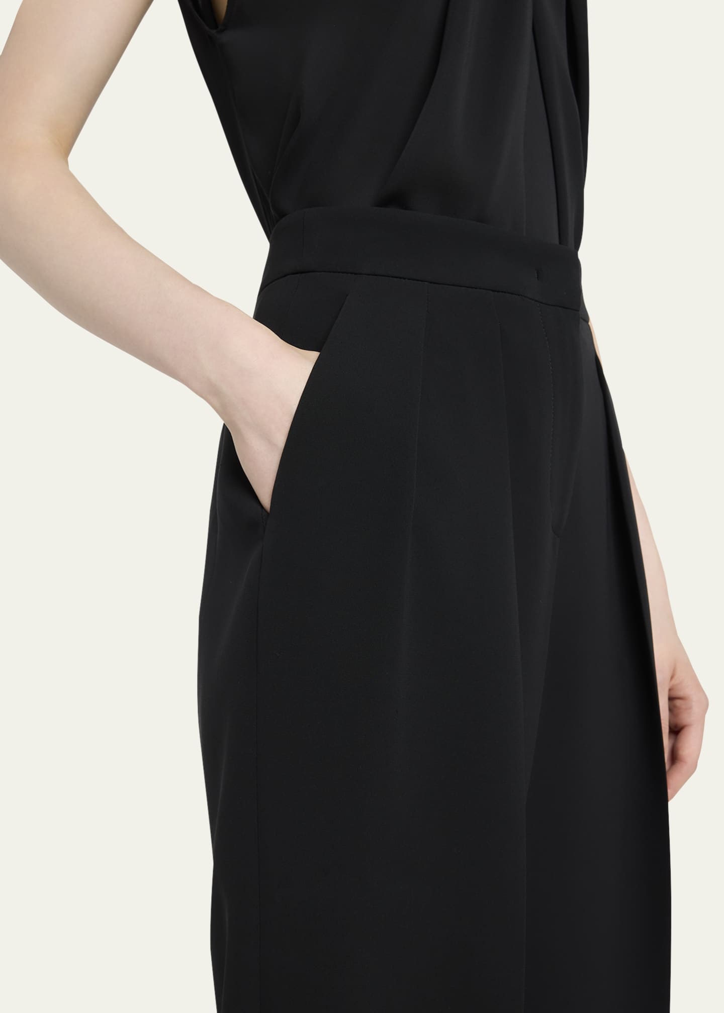 Giorgio Armani Pleated Silk Trousers Image 5 of 5