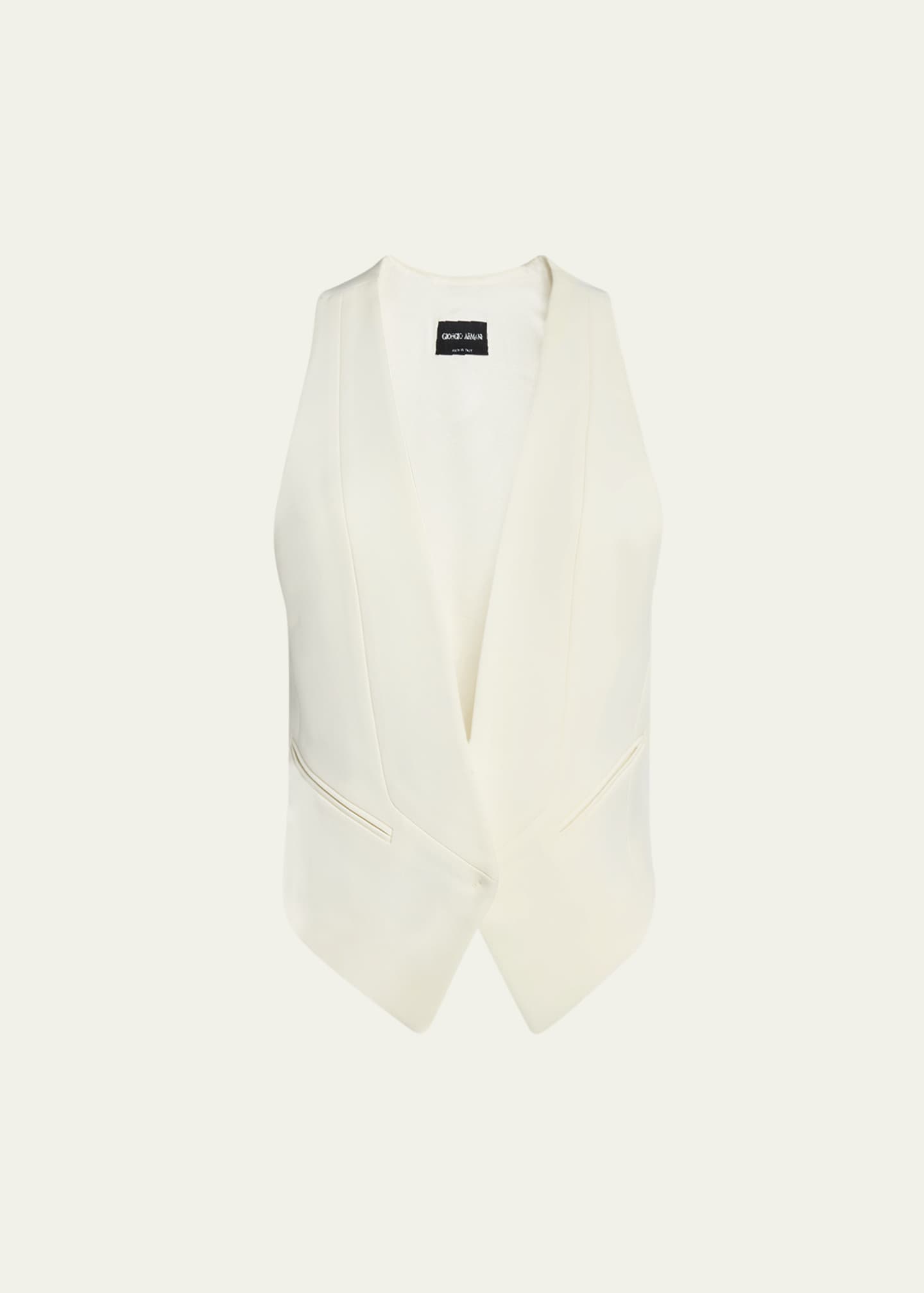 Giorgio Armani V-Neck Cutout Waistcoat Image 1 of 5