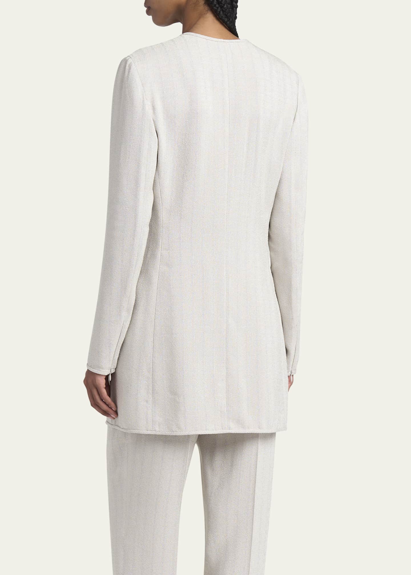 Giorgio Armani V-Neck Viscose Blend Jacket Image 3 of 5