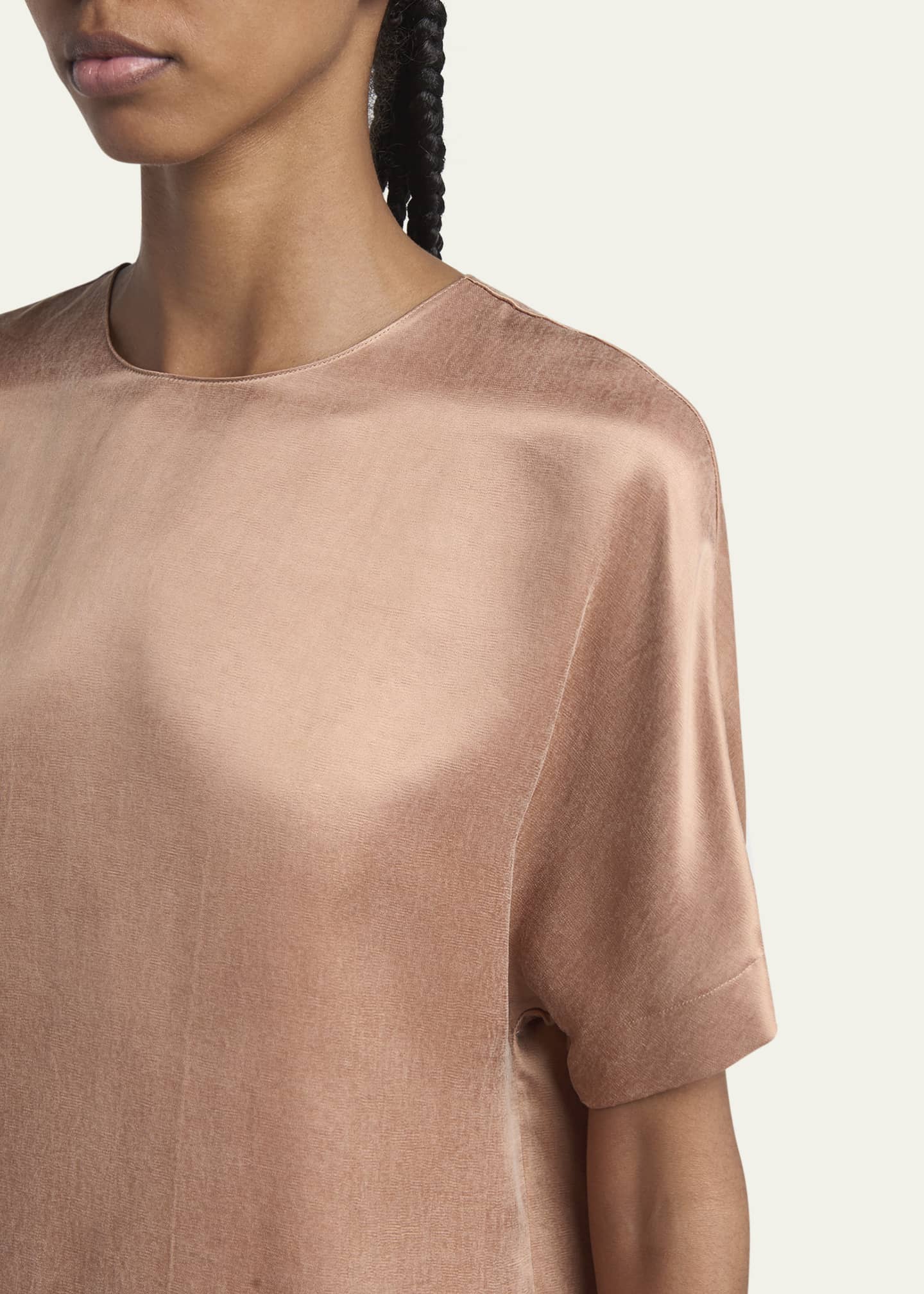 Giorgio Armani Short Sleeve Viscose-Blend Top Image 5 of 5