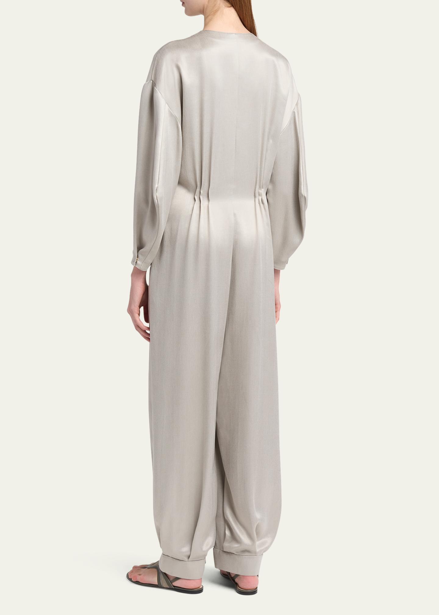 Giorgio Armani Loose Long Sleeve Jumpsuit - Bergdorf Goodman