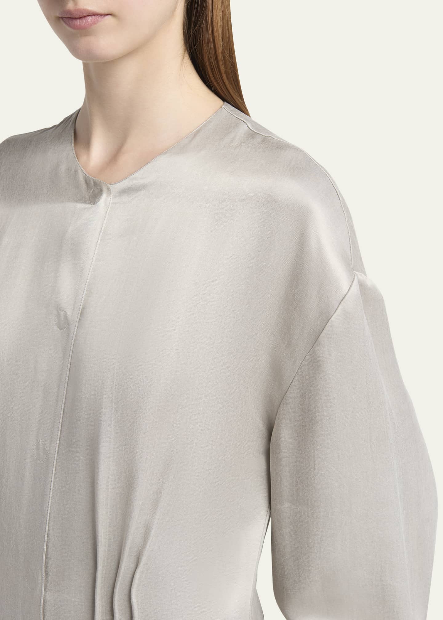 Giorgio Armani Loose Long Sleeve Jumpsuit - Bergdorf Goodman