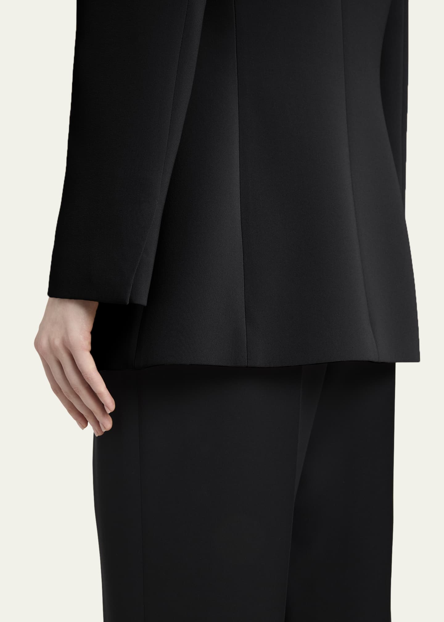 Giorgio Armani Tailored Double-Breasted Silk Blazer Image 5 of 5