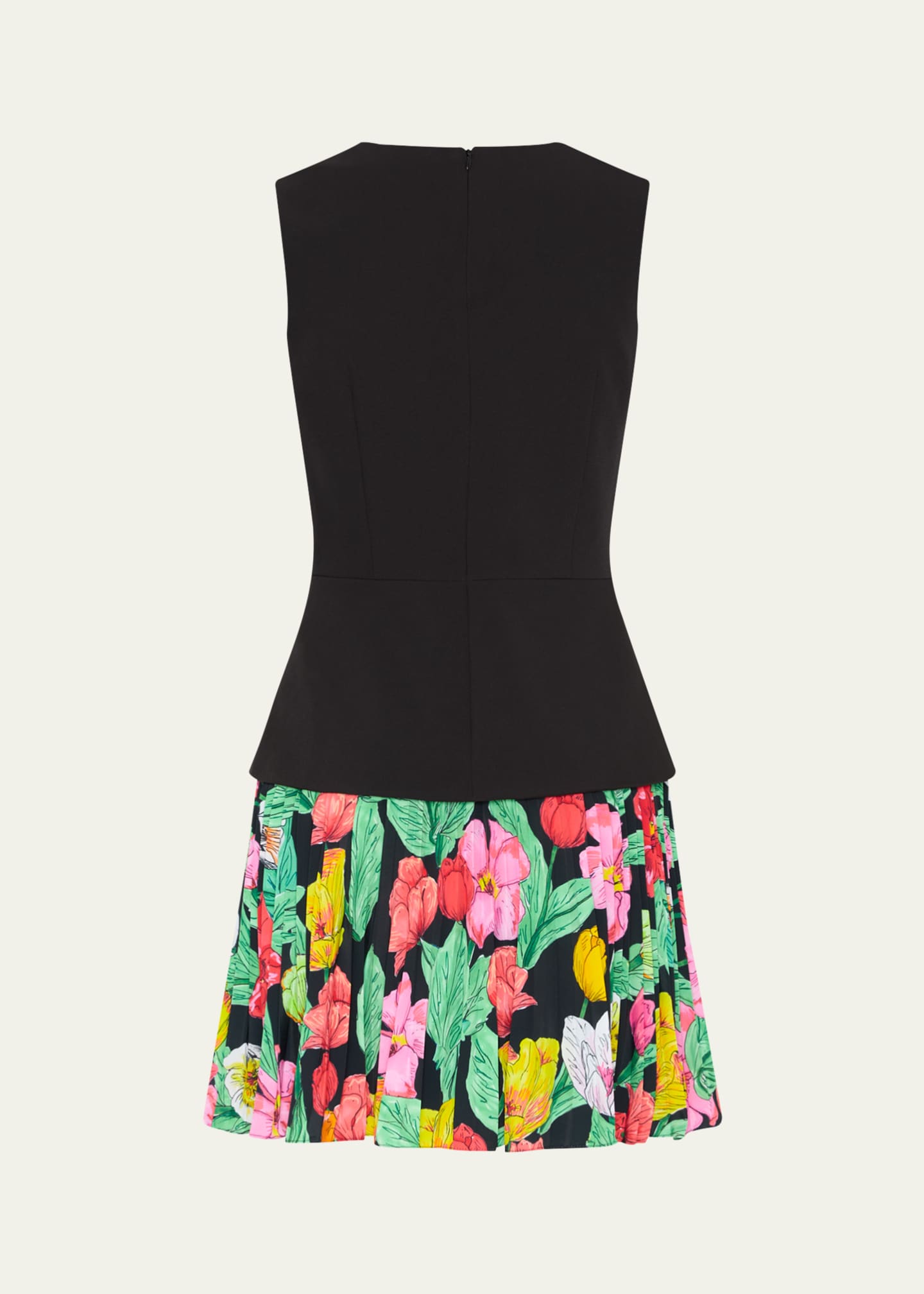 Milly Haddy Tulip Rosette Pleated Mini Dress Image 3 of 4