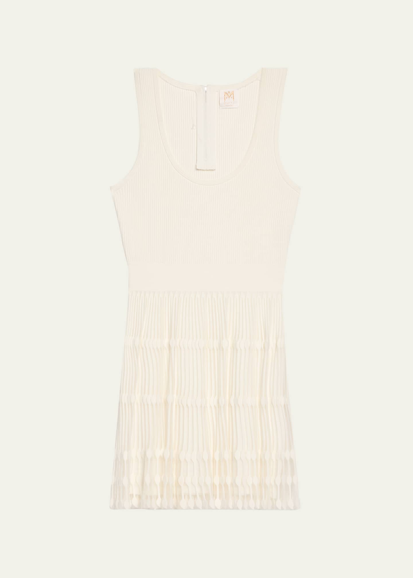 Milly Sheer Knit Fit And Flare Mini Dress XL