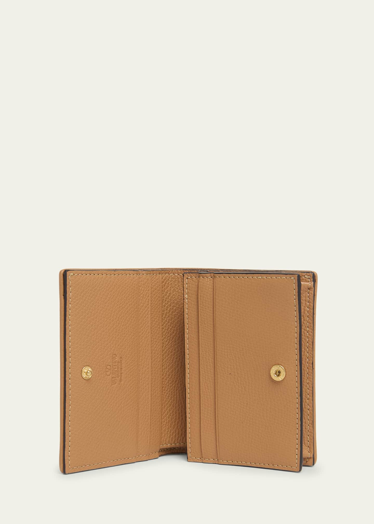 Valentino Garavani VLOGO Signature Cherry Raffia Wallet Image 4 of 4
