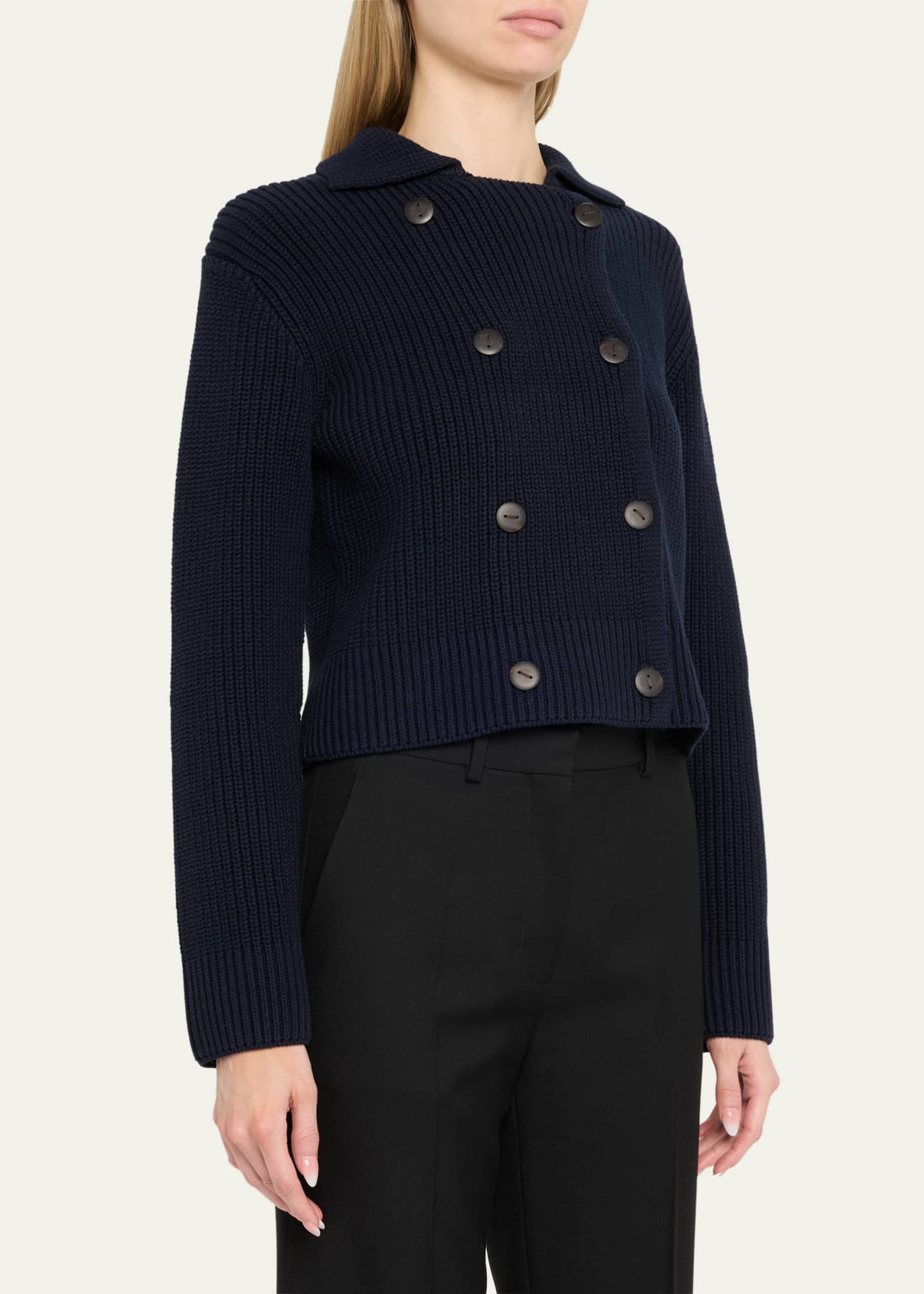 Vince Double-Breasted Sweater Jacket Image 4 of 5