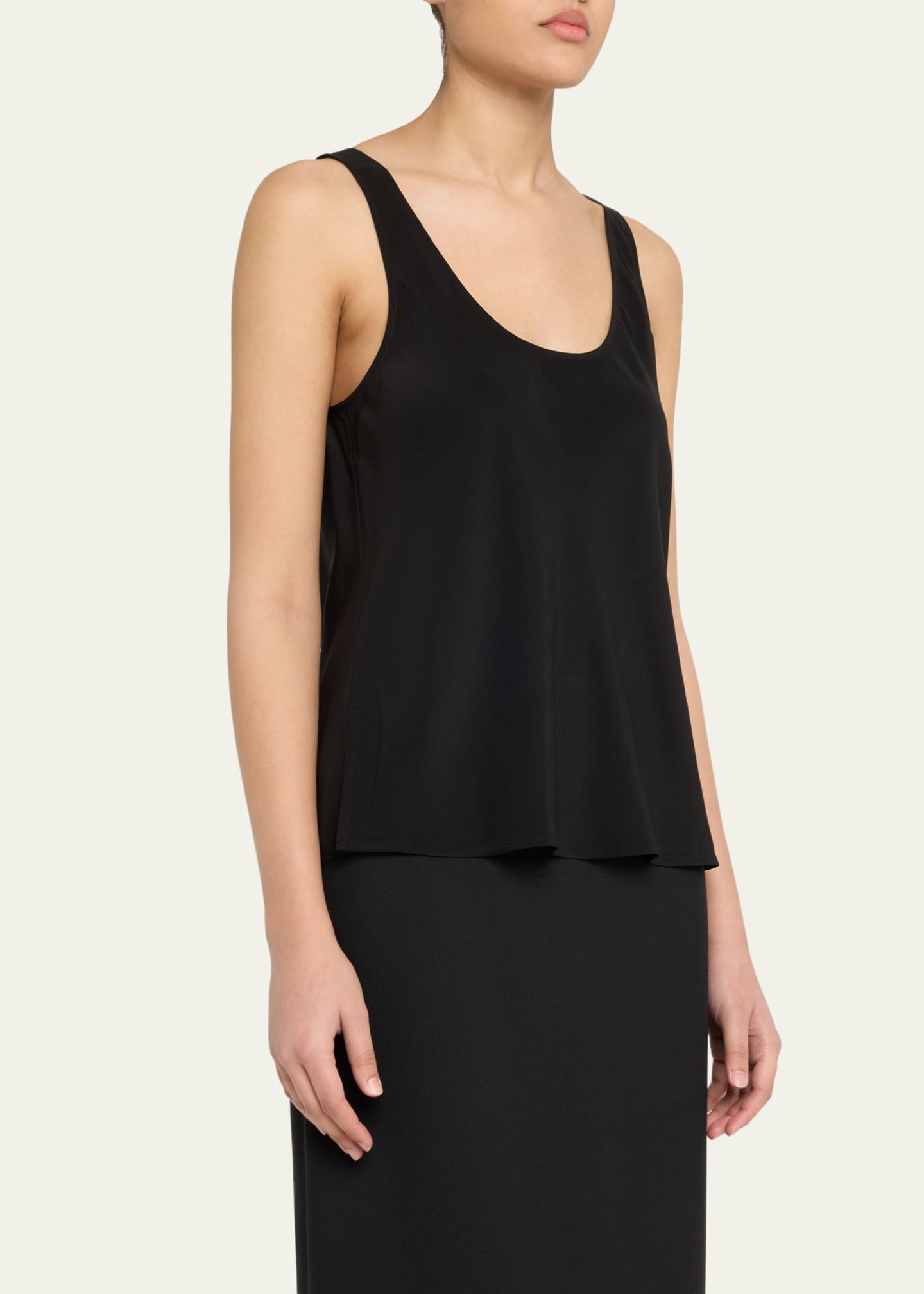 Vince Scoop-Neck Bias Tank Top Image 4 of 5