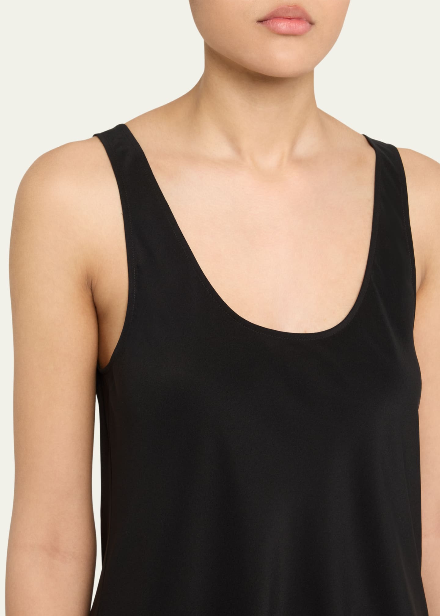 Vince Scoop-Neck Bias Tank Top Image 5 of 5