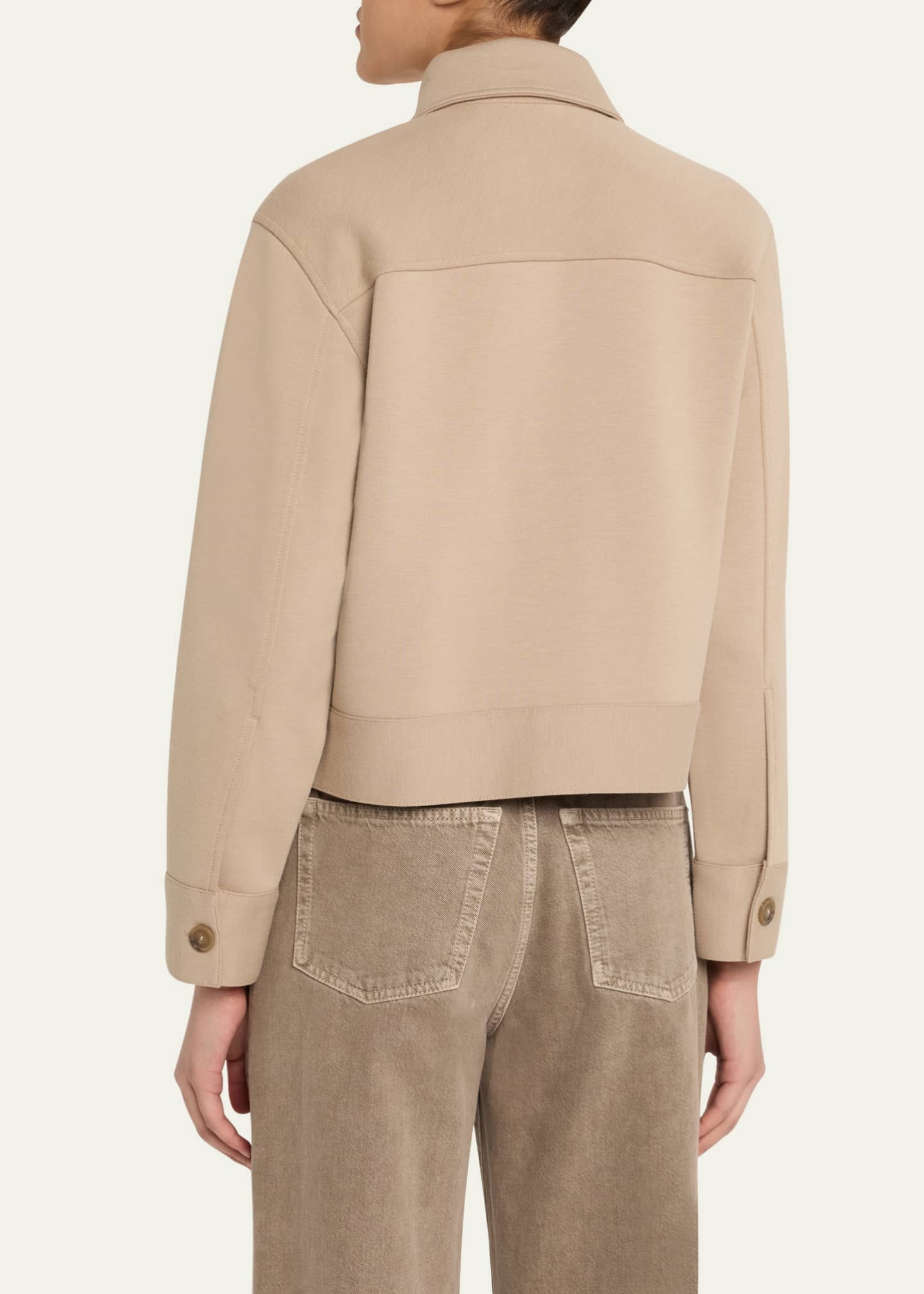 Vince Cropped Patch Pocket Jacket Image 3 of 5