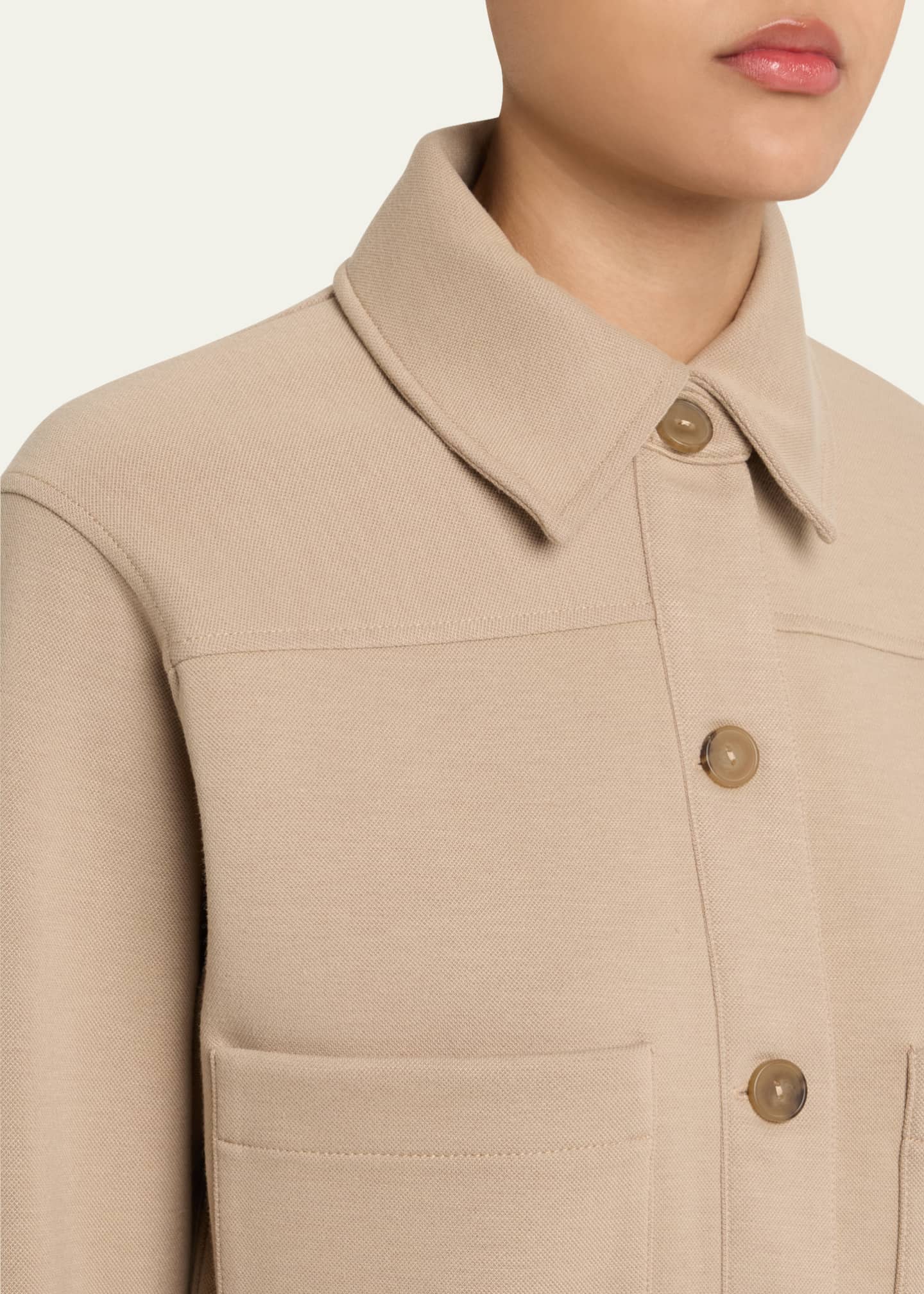 Vince Cropped Patch Pocket Jacket Image 5 of 5