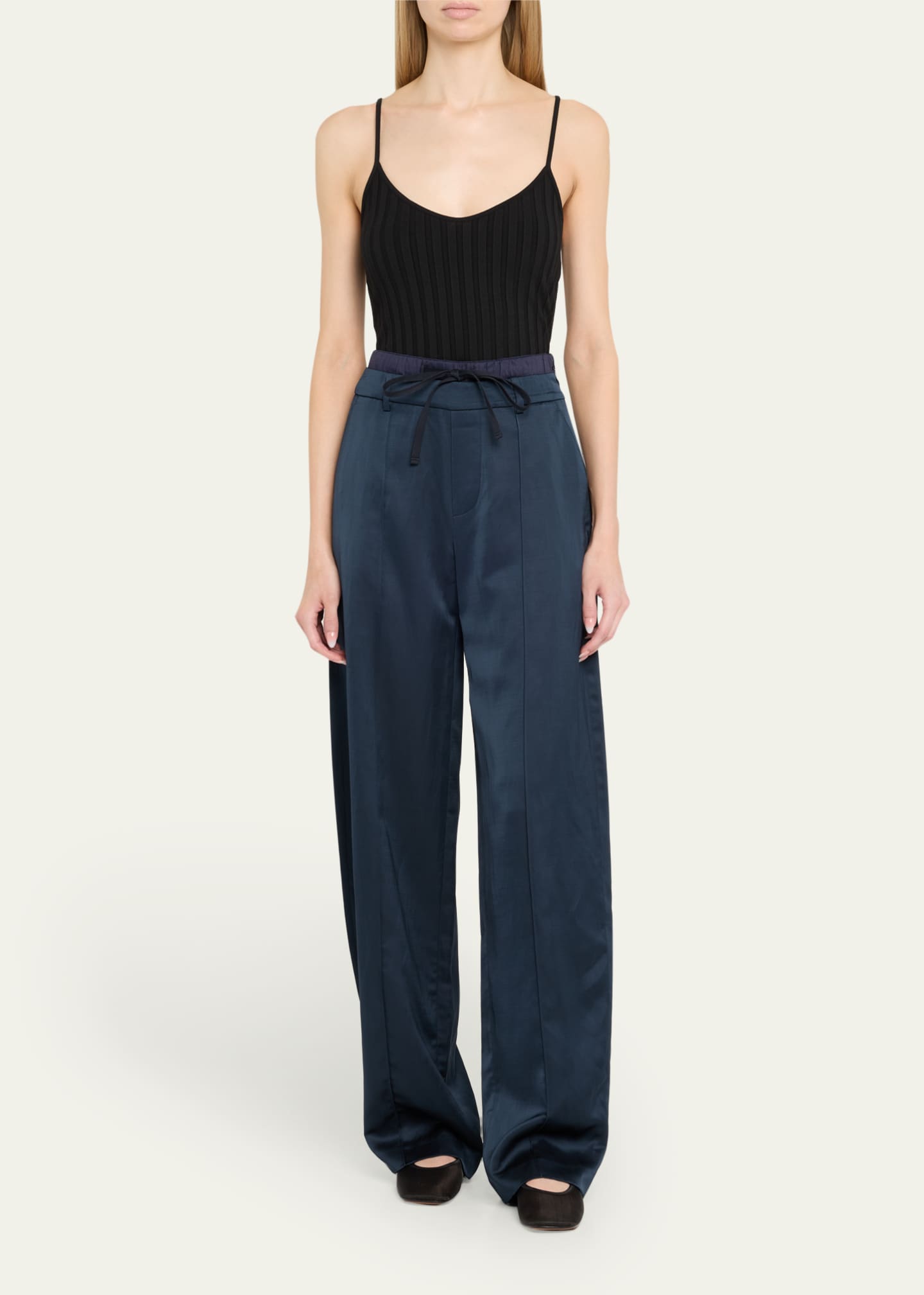 Vince Mid-Rise Double Waistband Pants Image 2 of 5