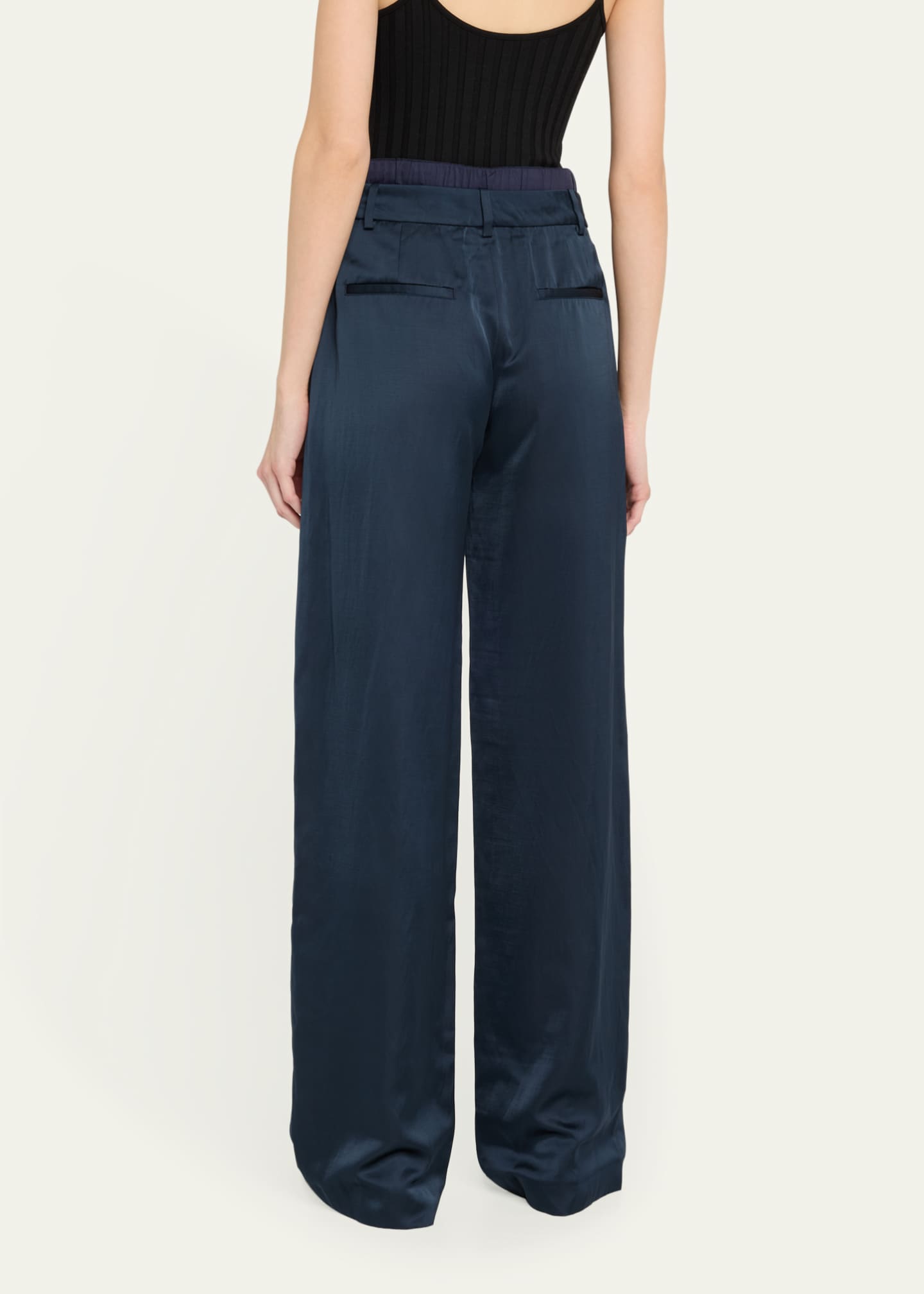 Vince Mid-Rise Double Waistband Pants Image 3 of 5