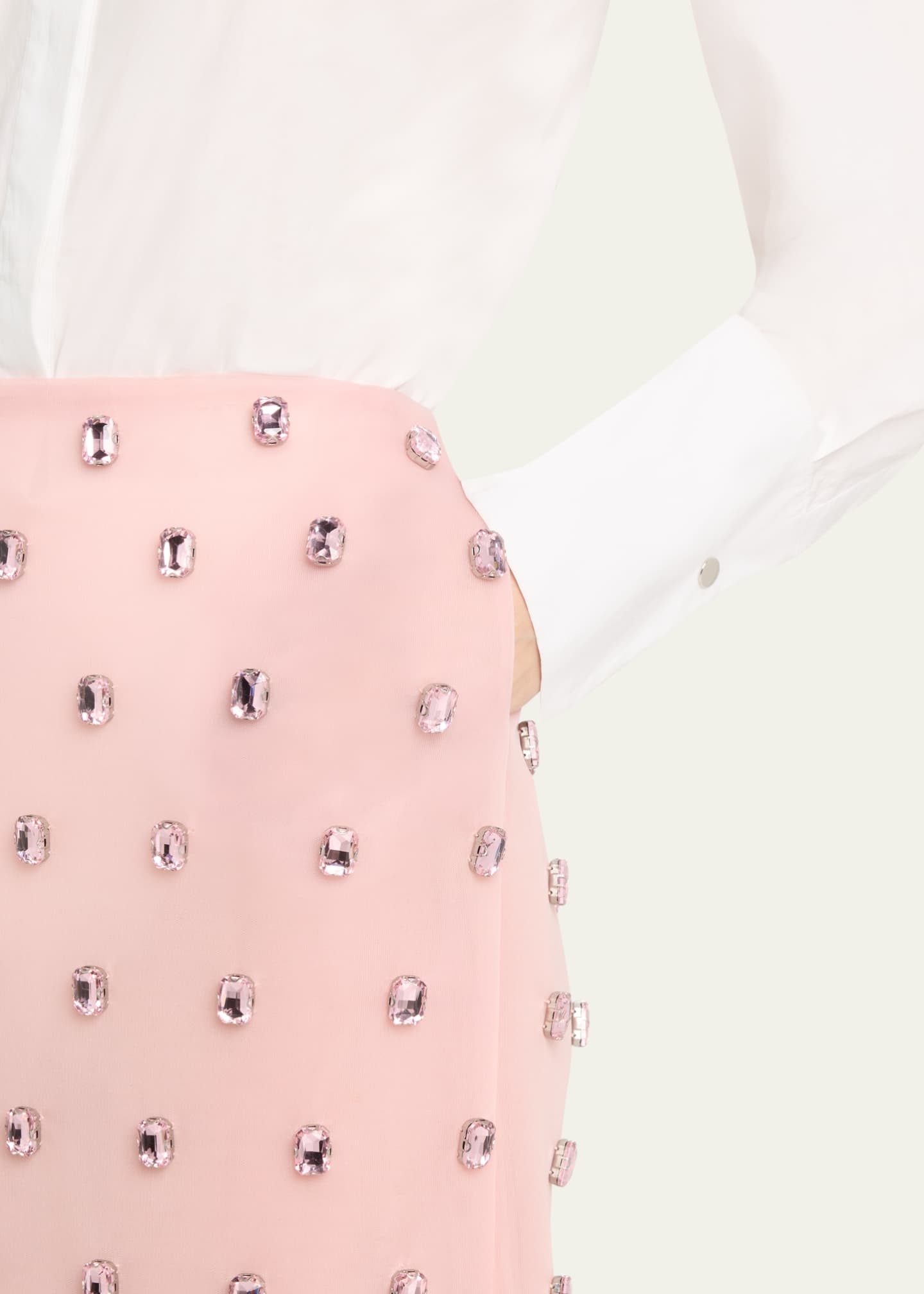 Brandon Maxwell The Leanne Crystal Pencil Skirt Image 5 of 5