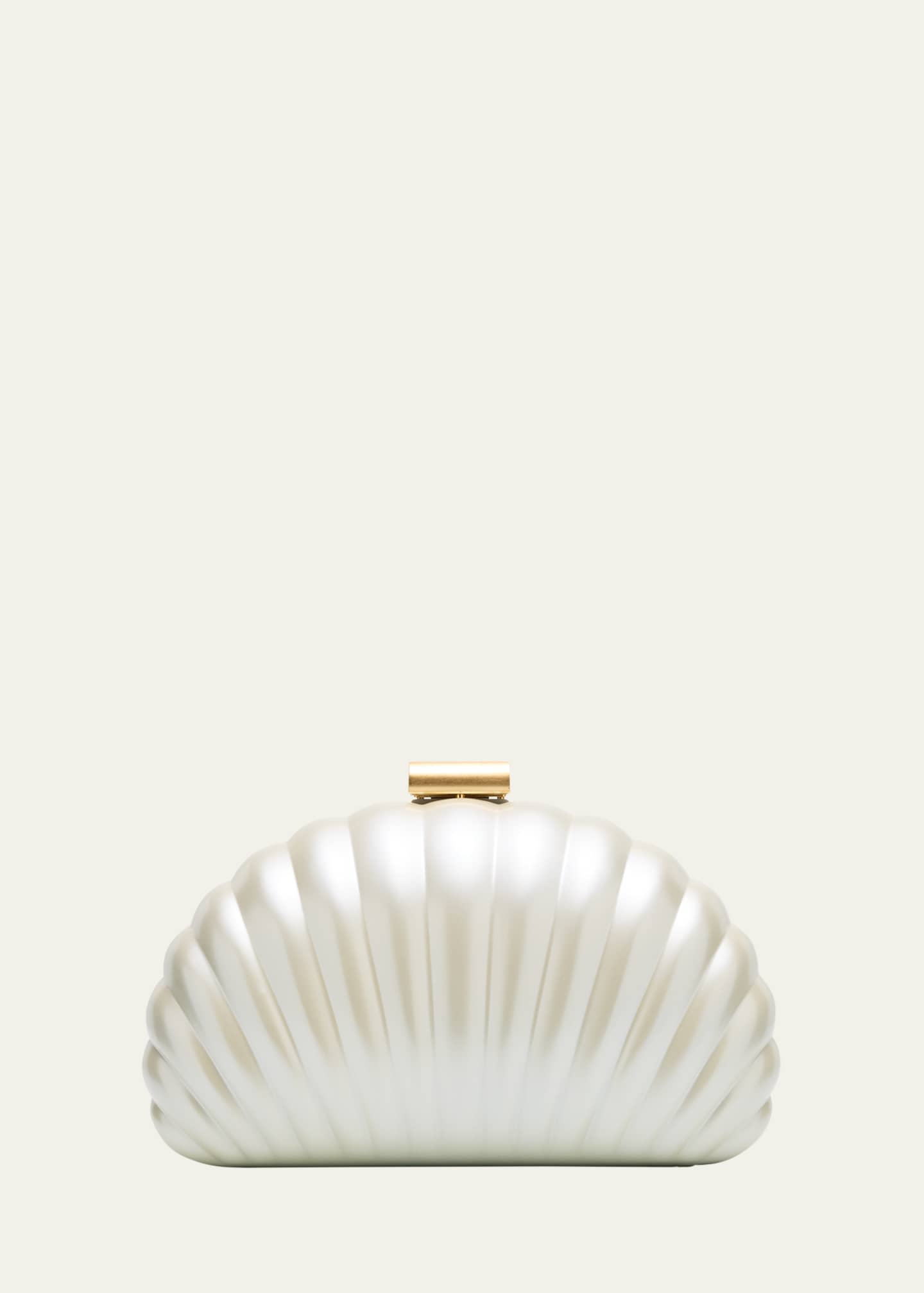 SIMKHAI Monet Pearlized Shell Clutch Bag Image 1 of 6