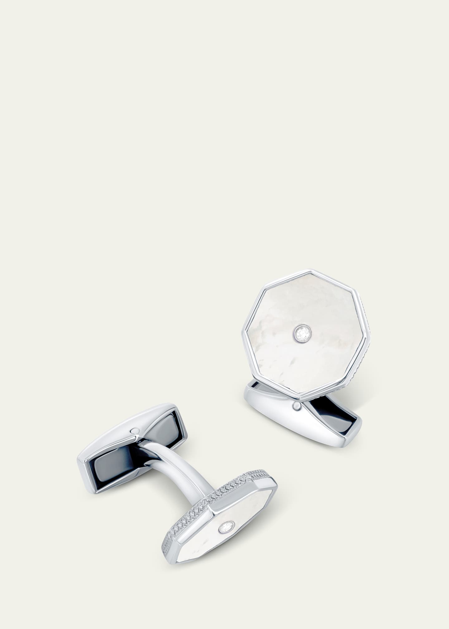 Tateossian Men's Mother-Of-Pearl London Eye Cufflinks with
