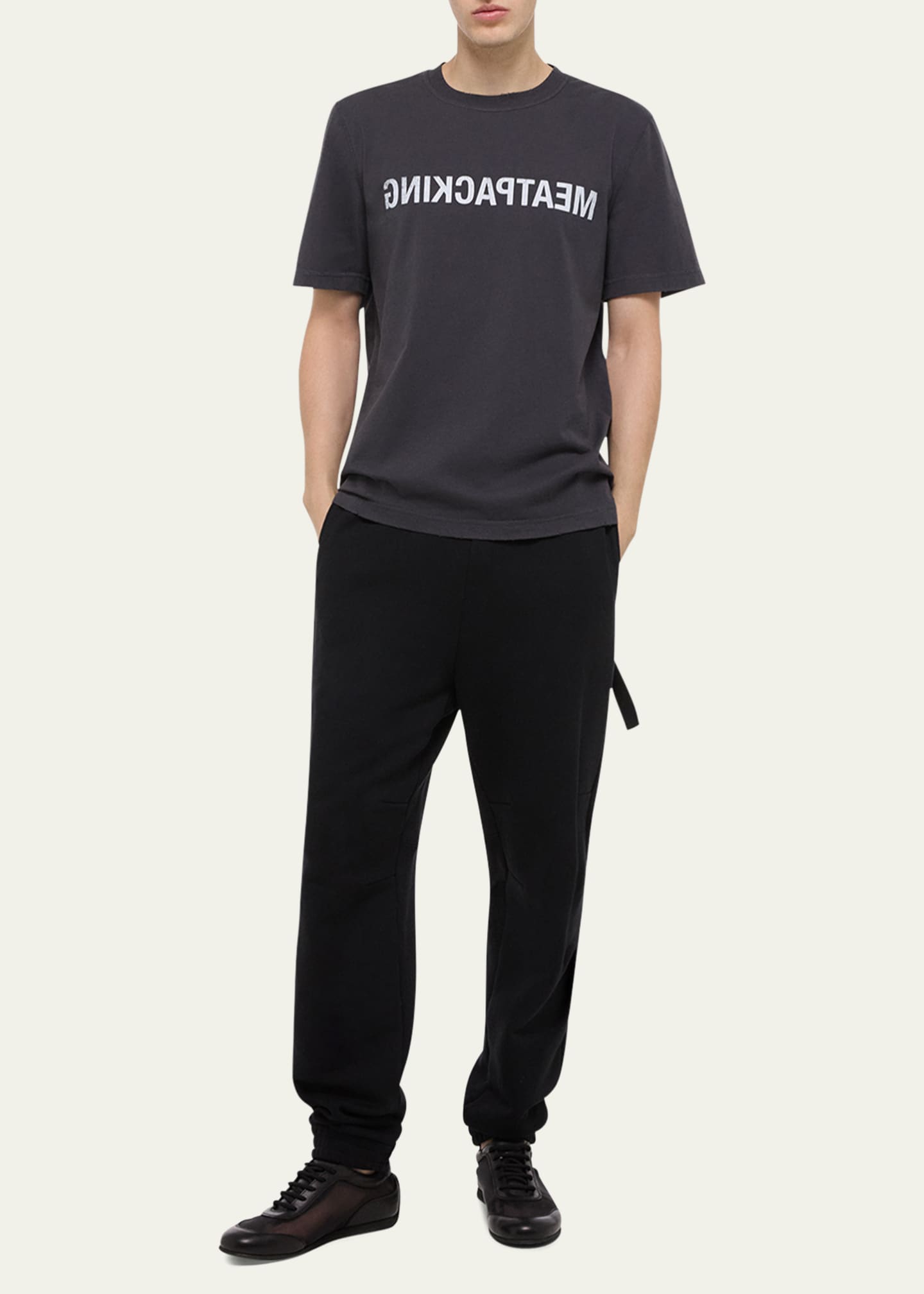 Helmut Lang Men's Meatpacking Cotton T-Shirt Image 4 of 5