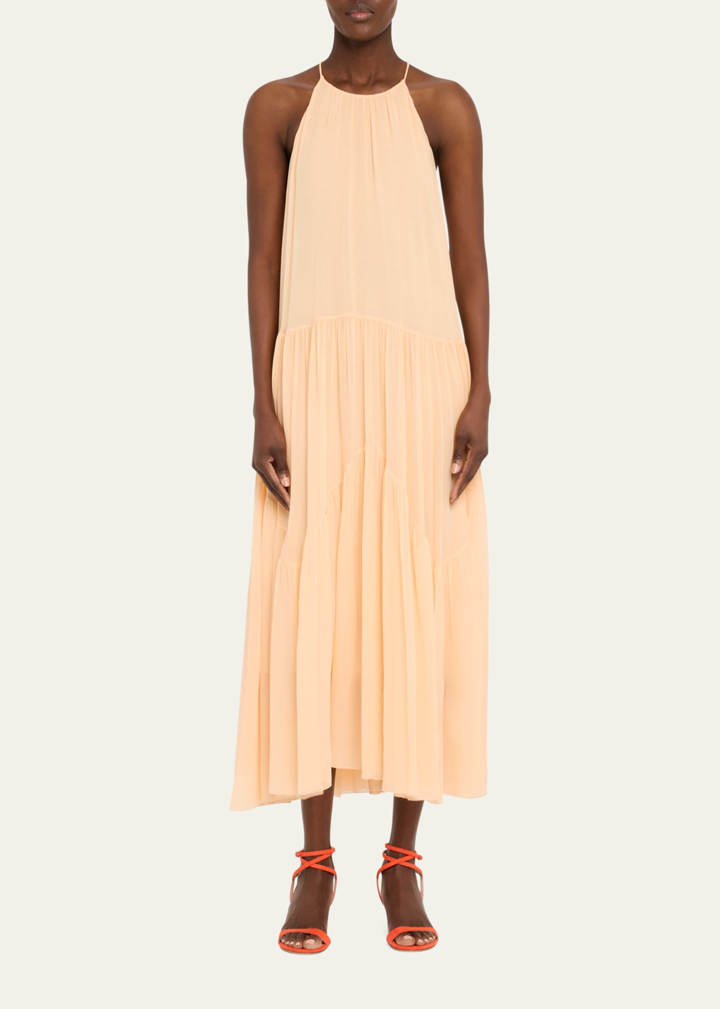 Stuart Weitzman Nudist Suede Ankle-Strap Kitten Sandals Image 3 of 6