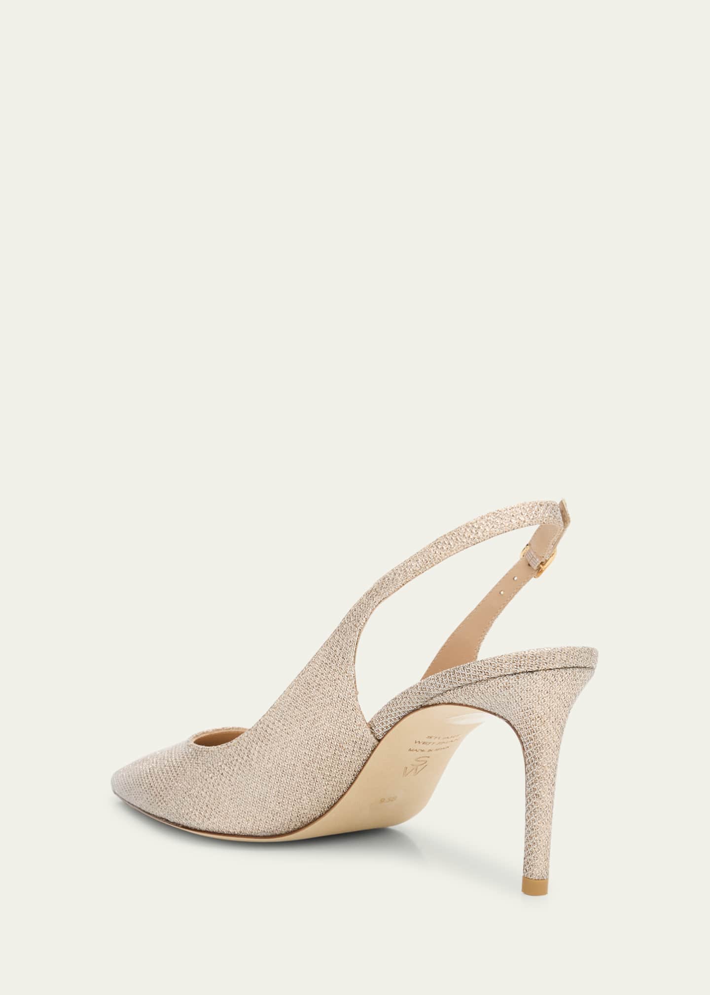 Stuart Weitzman Stuart Power Metallic Stiletto Pumps Image 4 of 6