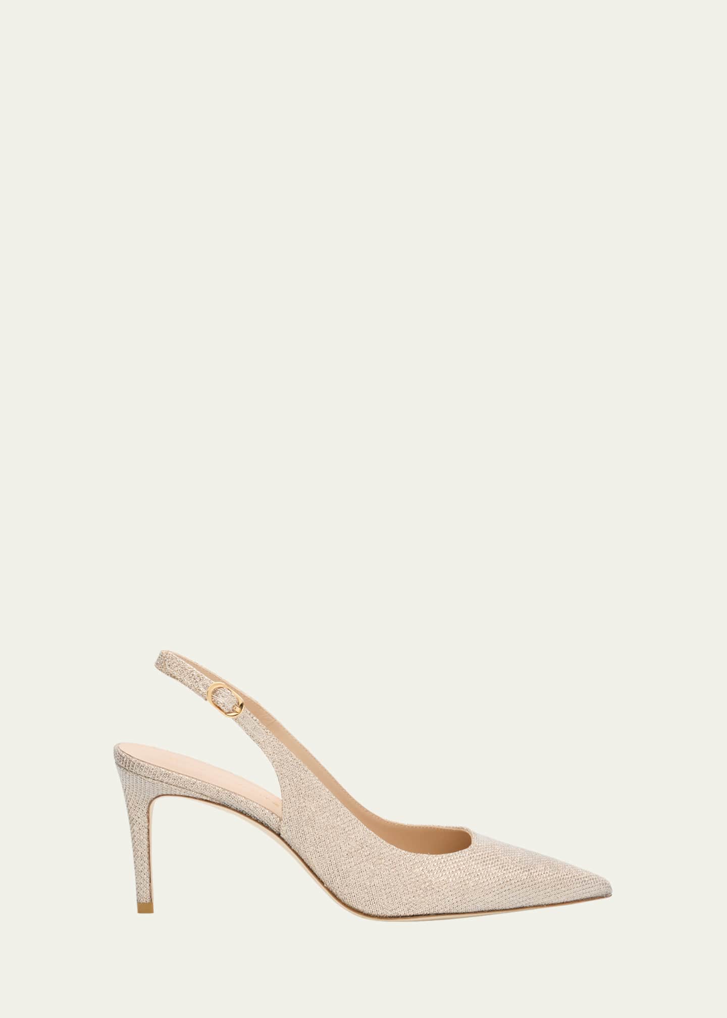 Stuart Weitzman Stuart Power Metallic Stiletto Pumps Image 1 of 6