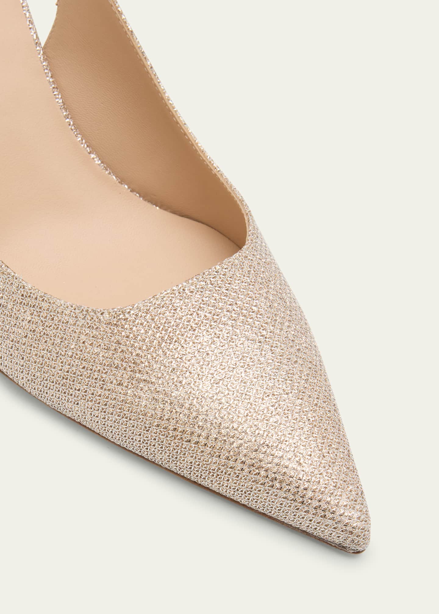 Stuart Weitzman Stuart Power Metallic Stiletto Pumps Image 5 of 6