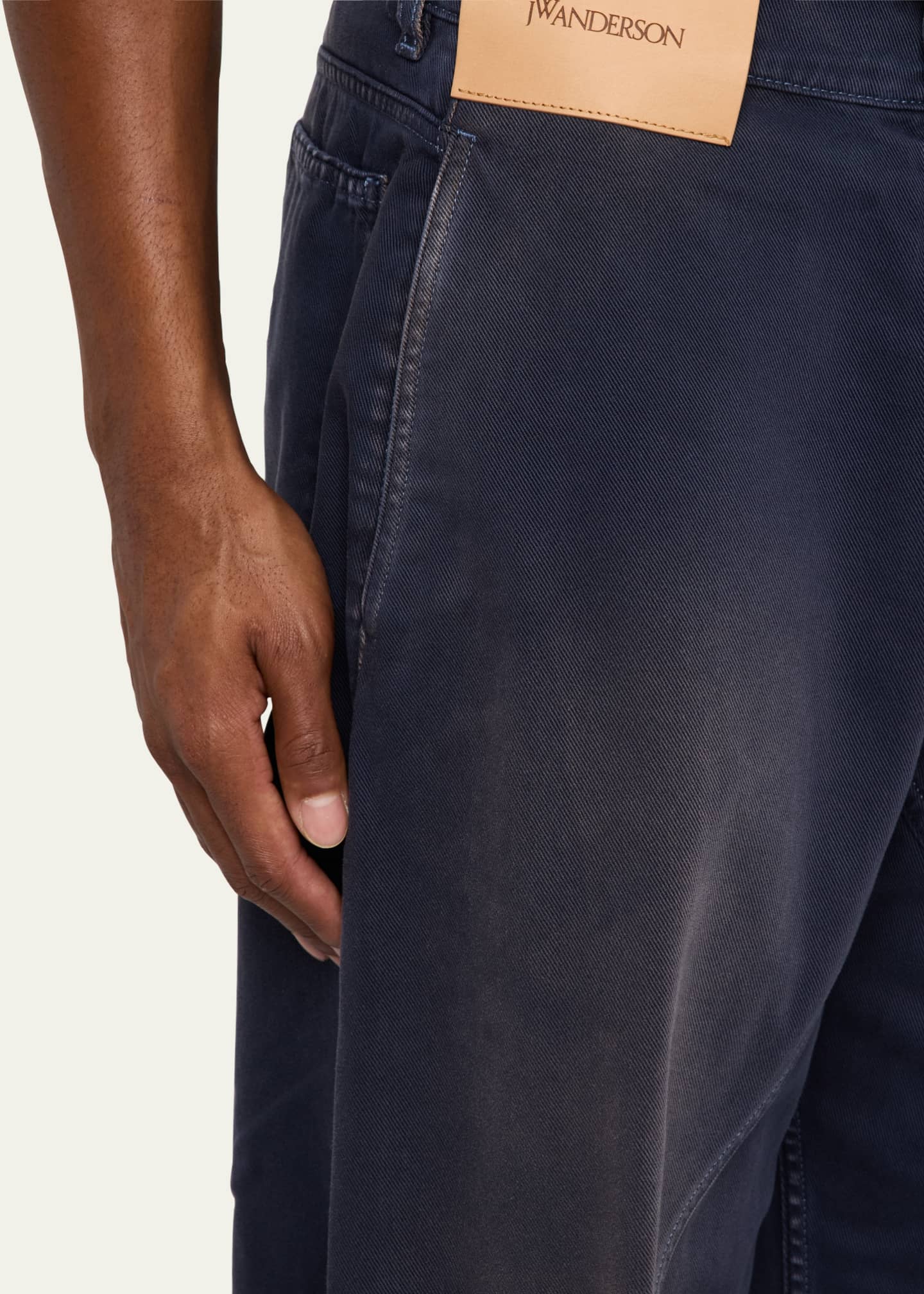 JW Anderson Men's Sun-Faded Twisted Jeans Image 5 of 5