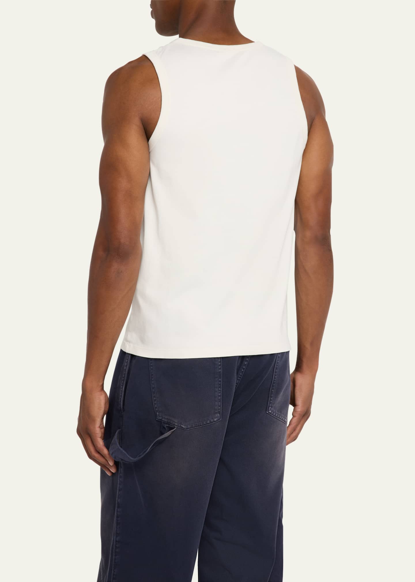 JW Anderson Men's Jersey Henley Tank Top Image 3 of 5