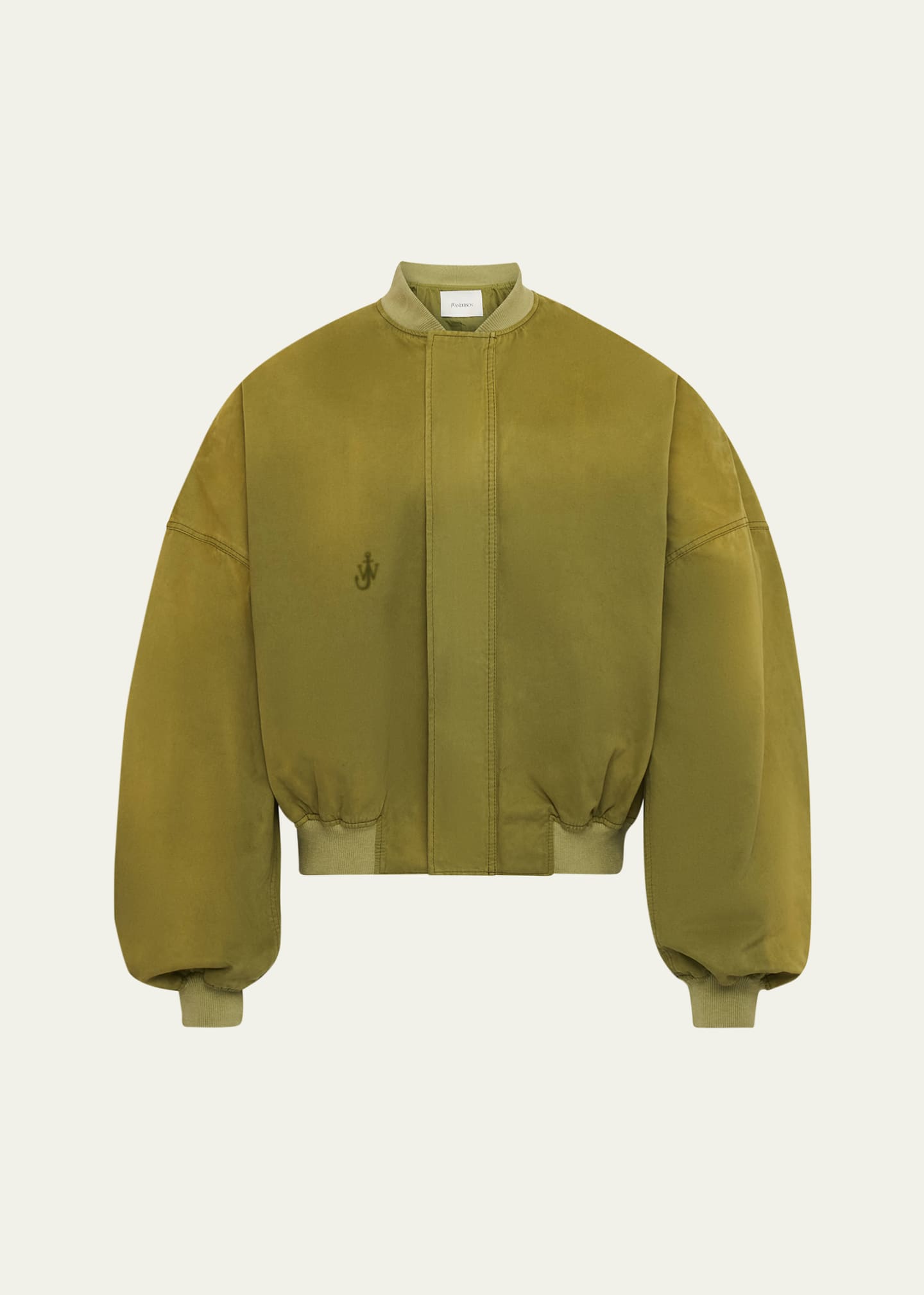 JW Anderson Men's Garment-Dyed Cotton Moleskin Bomber Jacket